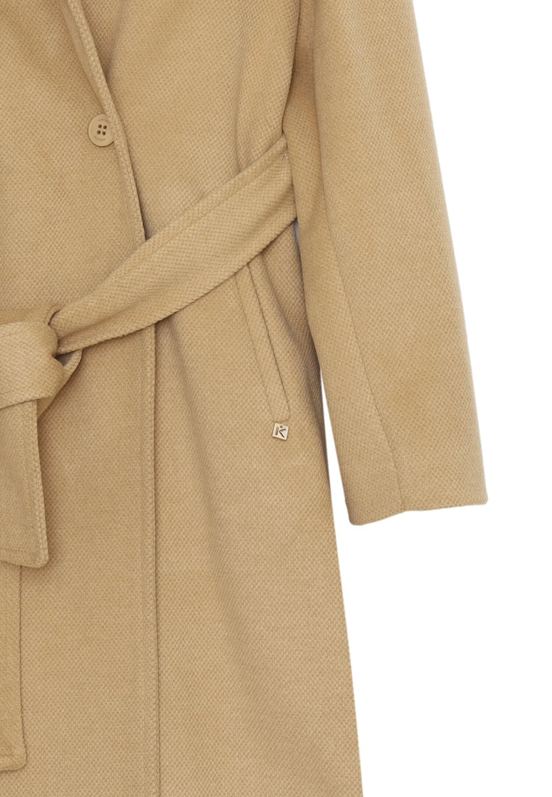 Kocca cappotto cammello bambina e ragazza con cappuccio elegante - CAMMELLO | CammarataMode
