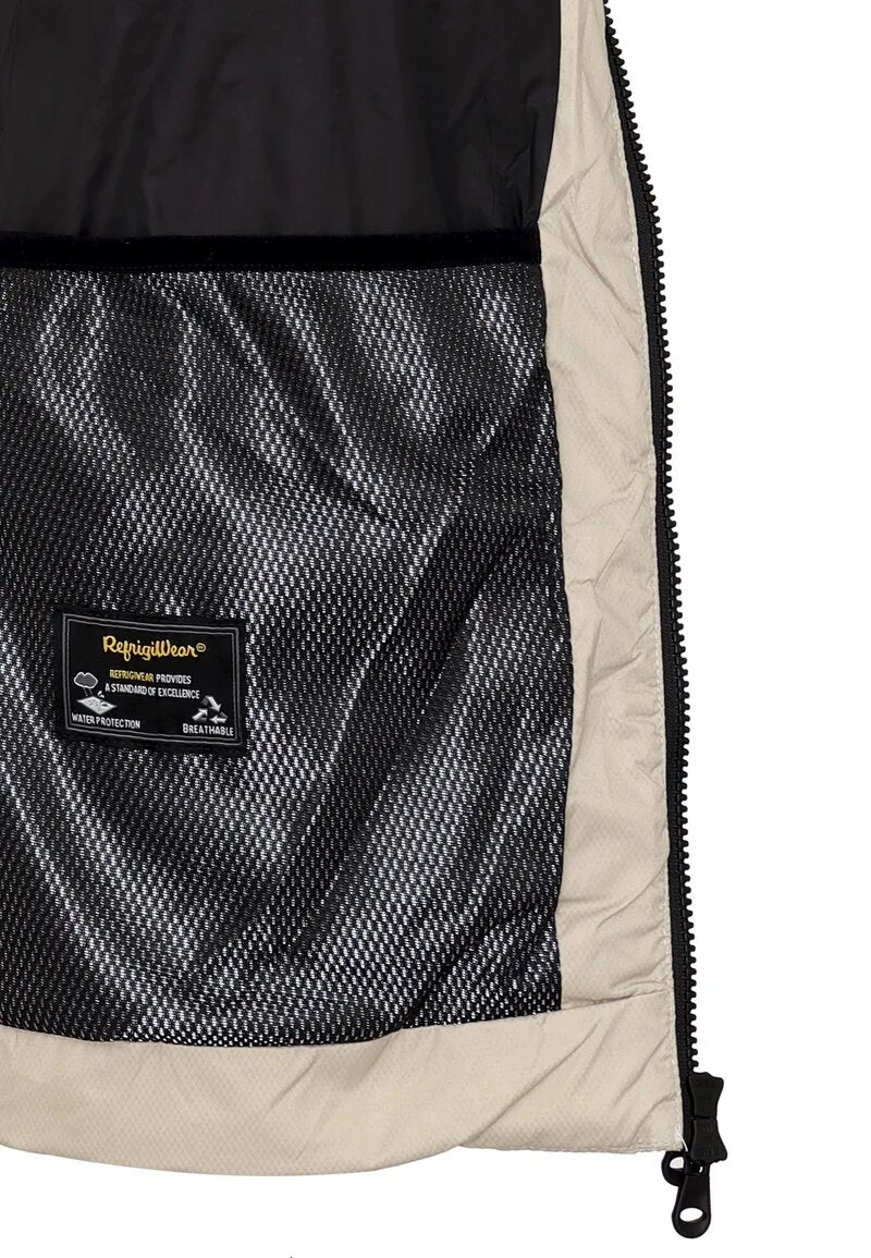 Refrigiwear Giubbotto Beoge Bambino In Nylon Con Cappuccio Invernale AI25