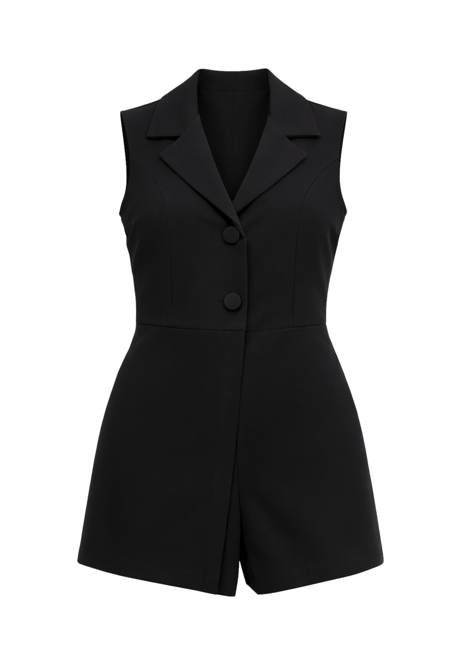 Mon Saurire Tutina Nera Smanicata Con Collo Rever Bambina M1338J_