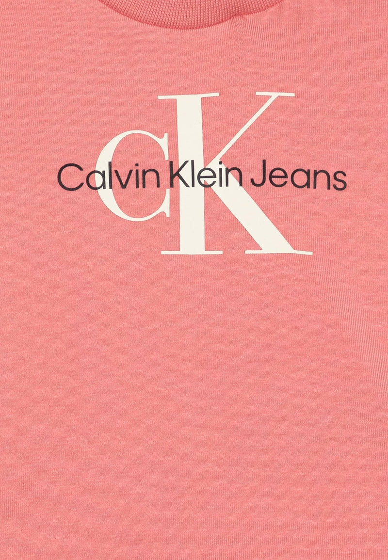 T-shirt rosa Calvin Klein bambina manica lunga - ROSA | CammarataMode