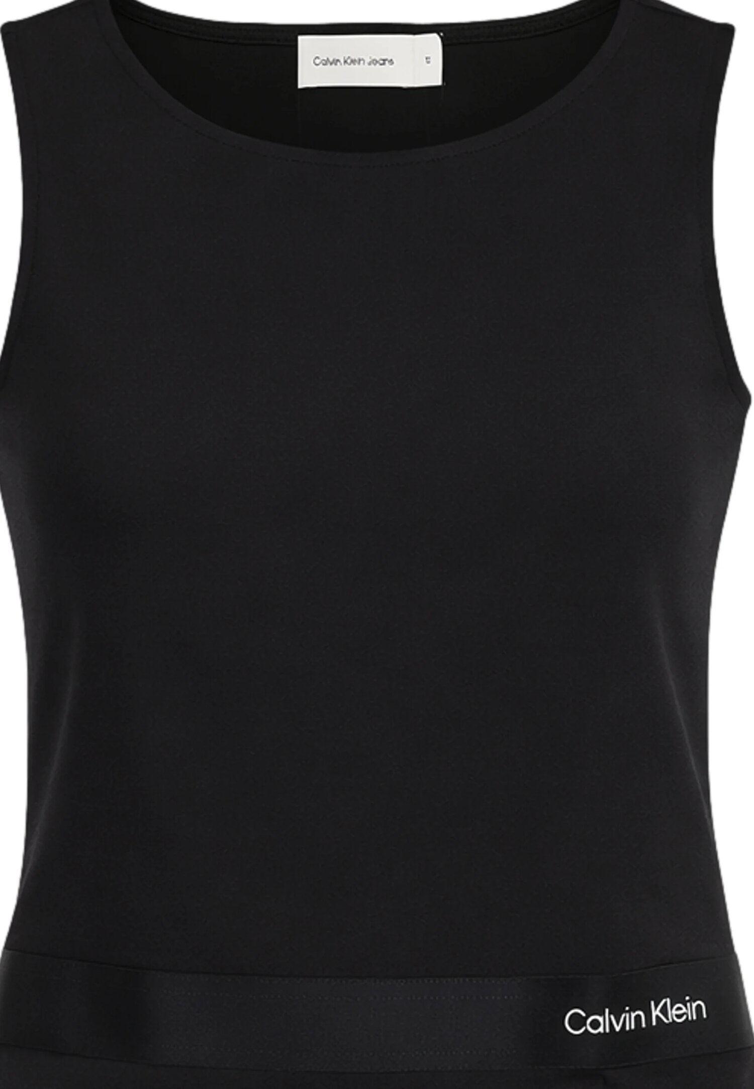 Calvin Klein Vestito Nero Svasato Senza Maniche Bambina IG0IG03079BEH_