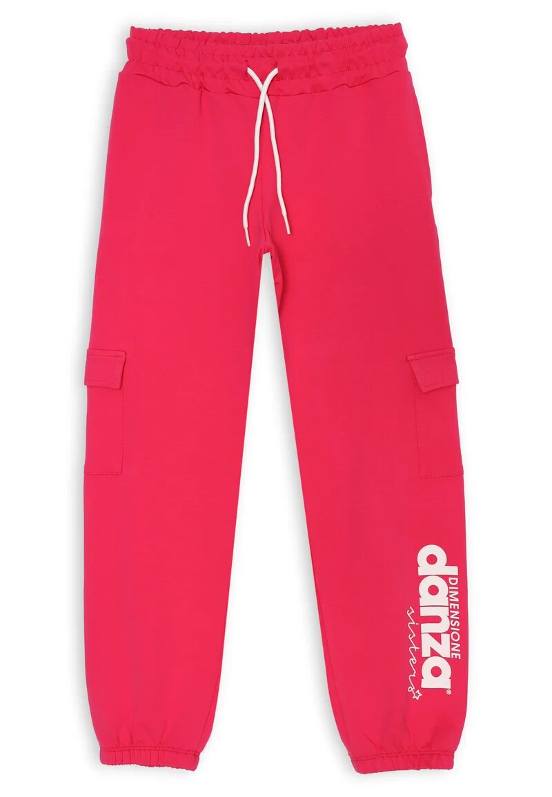 Fuchsia complete Dimensione Danza girl's crop sweatshirt and cargo pants - FUCHSIA | CammarataMode