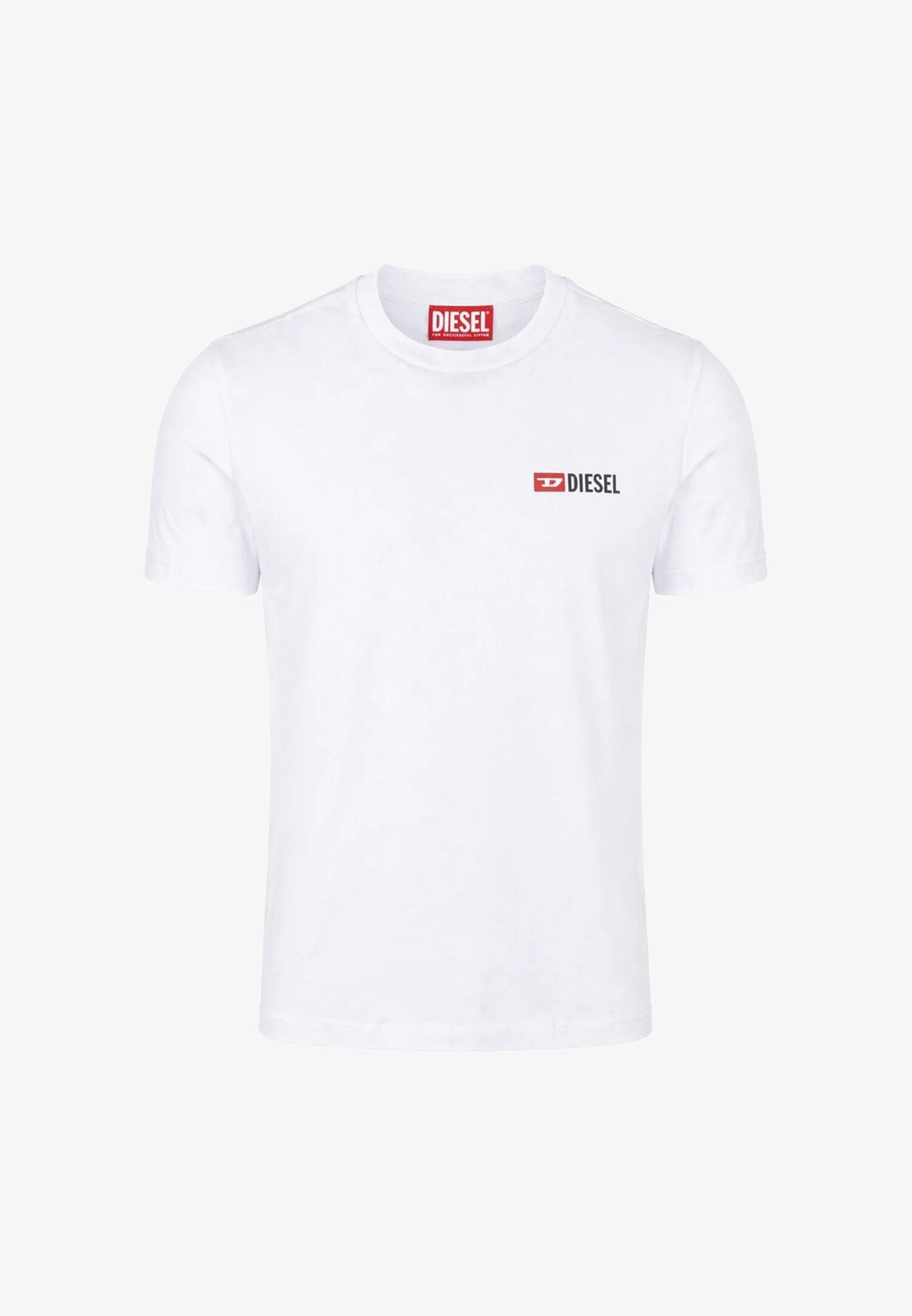 Diesel Tshirt Bianca Con Logo Piccolo Sul Cuore Bambino UTRIM_