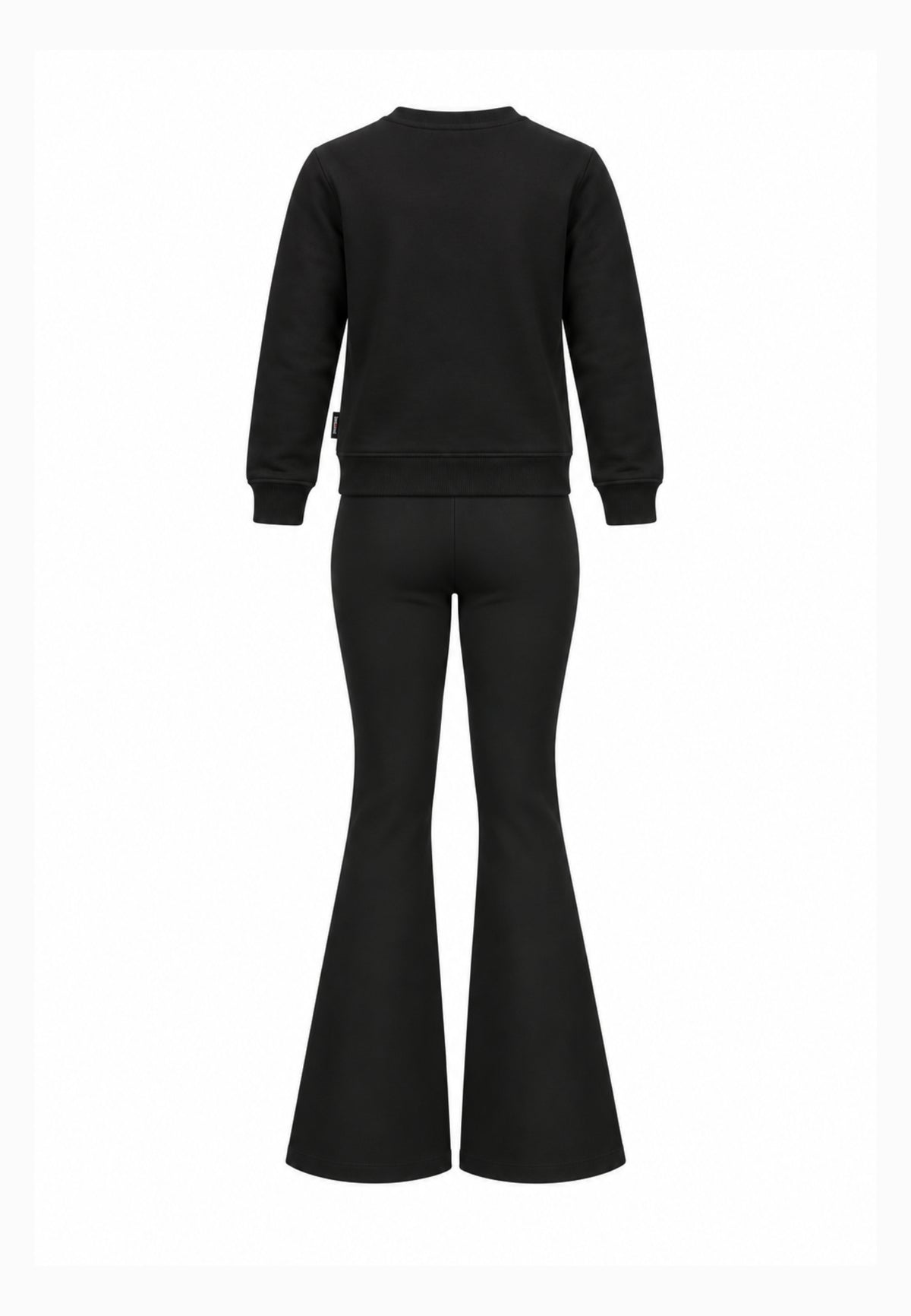 JUST CAVALLI completo nero con felpa logata e leggings a zampa Bambine e ragazze jba26158fe.ne_