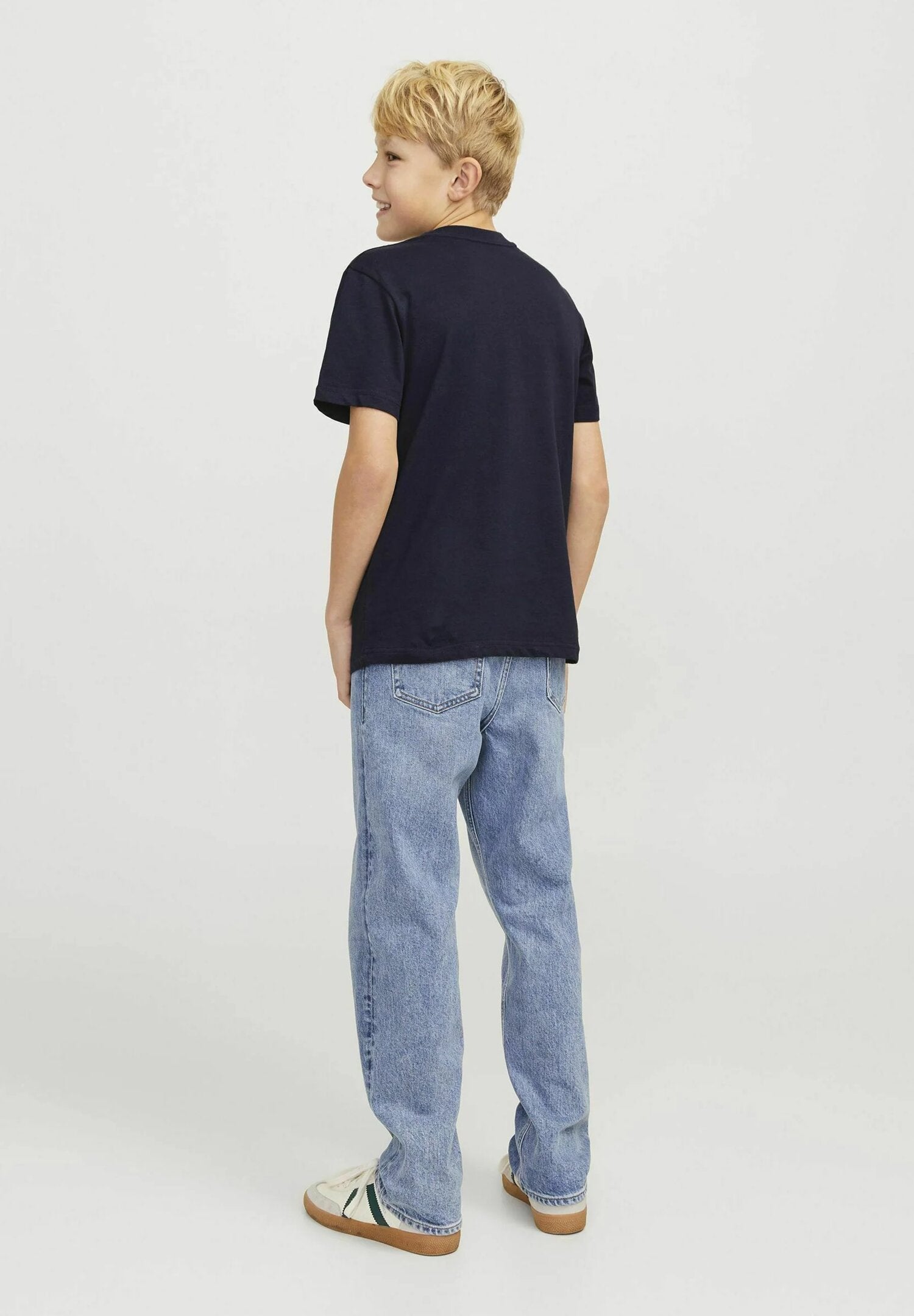 Jack&Jones T-Shirt Blu Bambino Junior Cotone Manica Corta Logo | CammarataMode