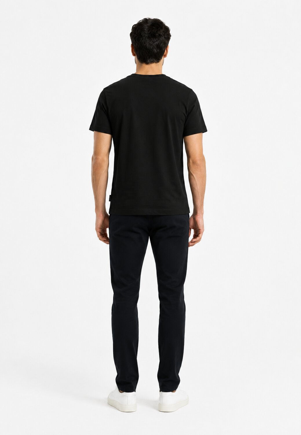 John Richmond Tshirt Nero Logo x Sul Collo Uomo UMP26038TS_