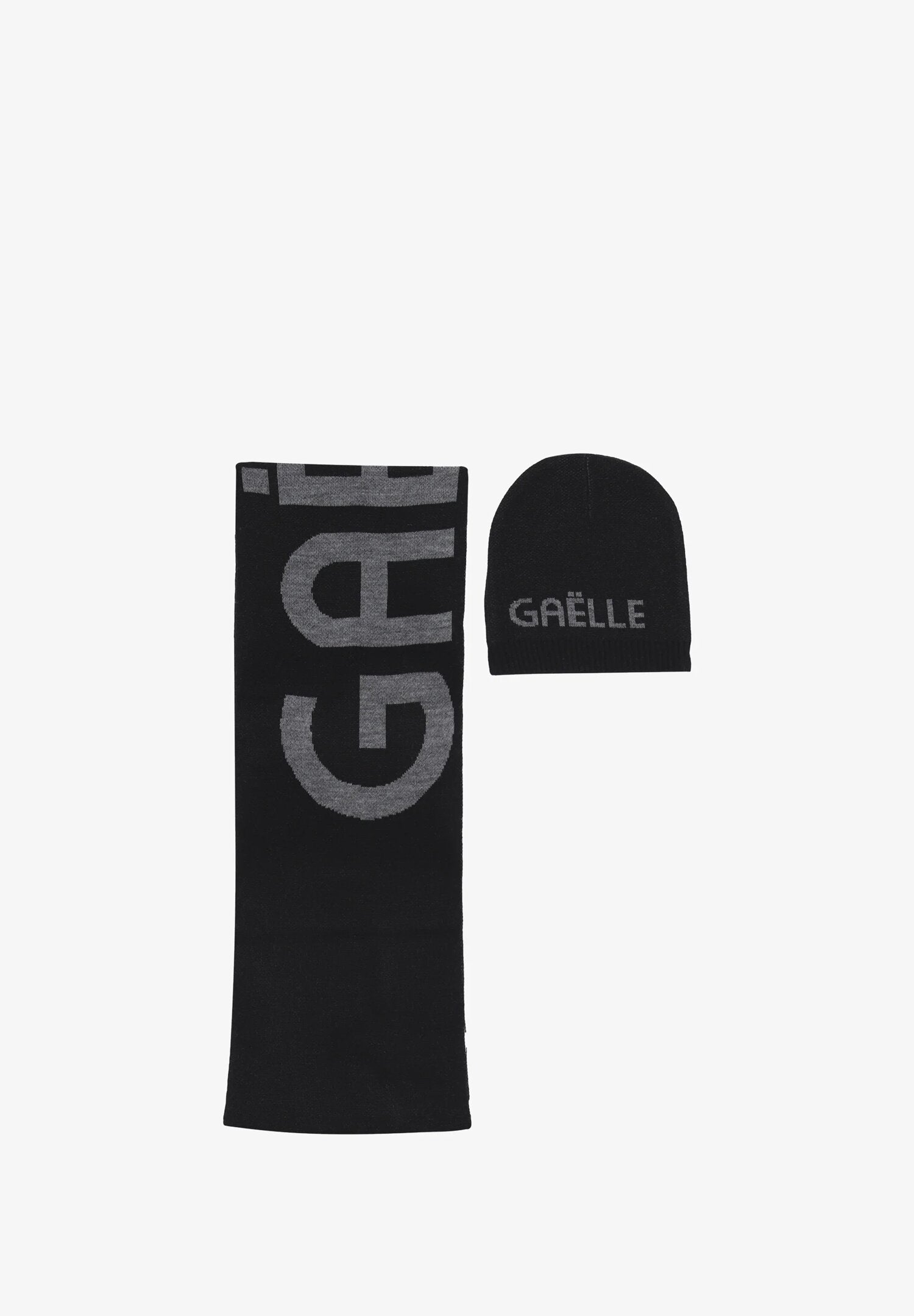 Gaelle Paris Set Cappello Sciarpa Nero Bambina Acrilico Cuffia Invernale AI25
