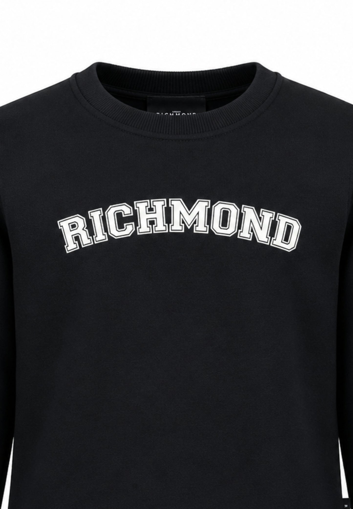 John Richmond felpa nera girocollo CON LOGO COLLEGE Bambini e ragazzi rba26175fe.ne_