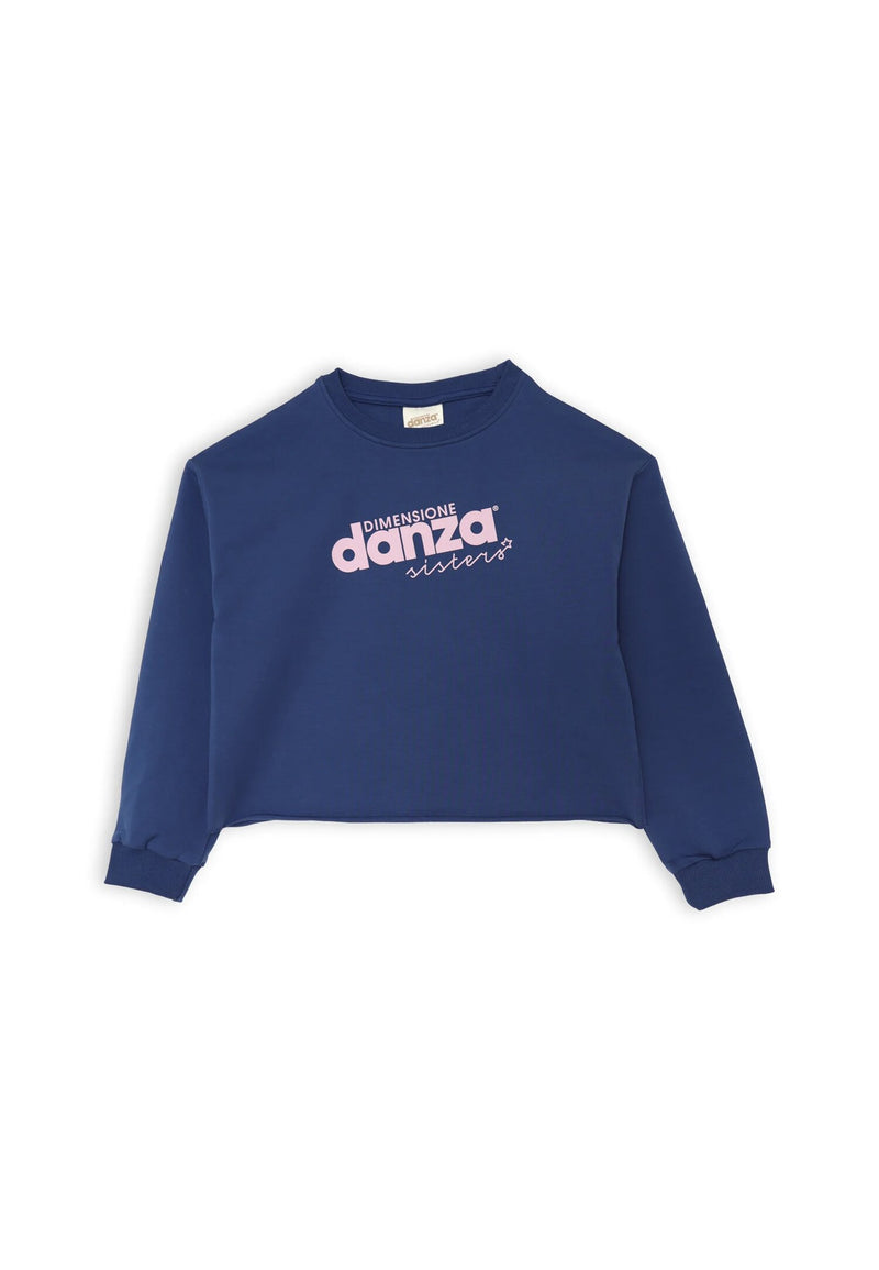 Completo Dimensione Danza blu con logo rosa per bambina primavera estate 2025 - BLU | CammarataMode
