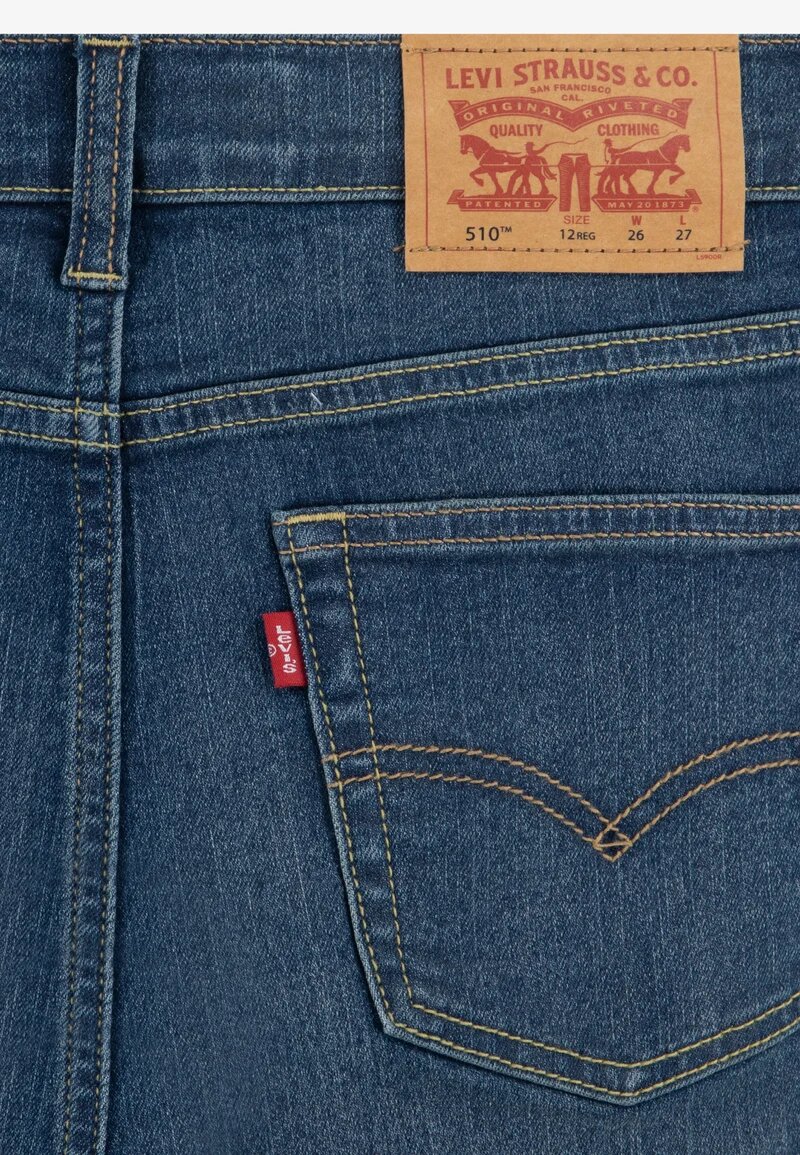 Levi's jeans skinny ragazzo denim scuro elasticizzato casual - DENIM SCURO | CammarataMode