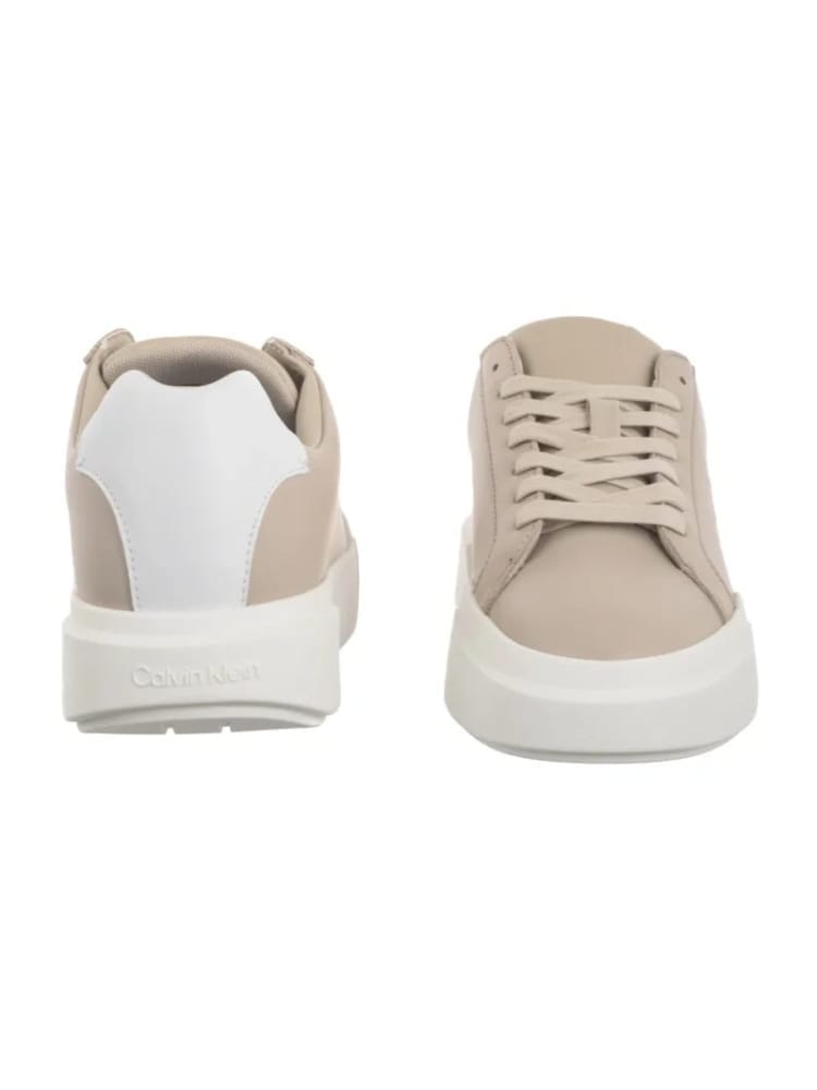 Calvin Klein scarpe beige donna logo sul lato