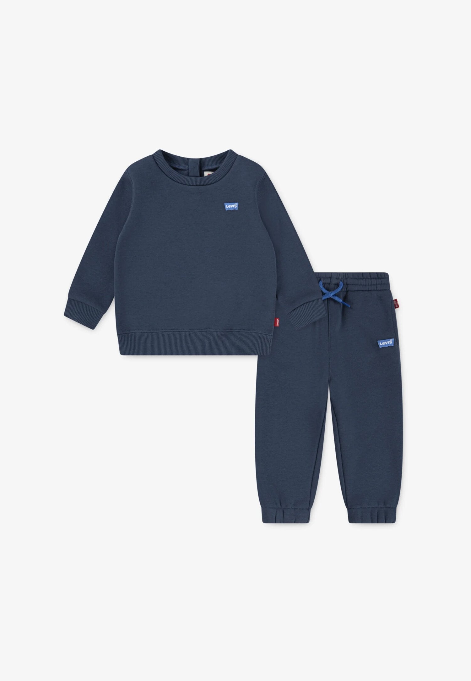 Levi's Tuta Blu Neonato In Cotone Girocollo Sportivo AI25