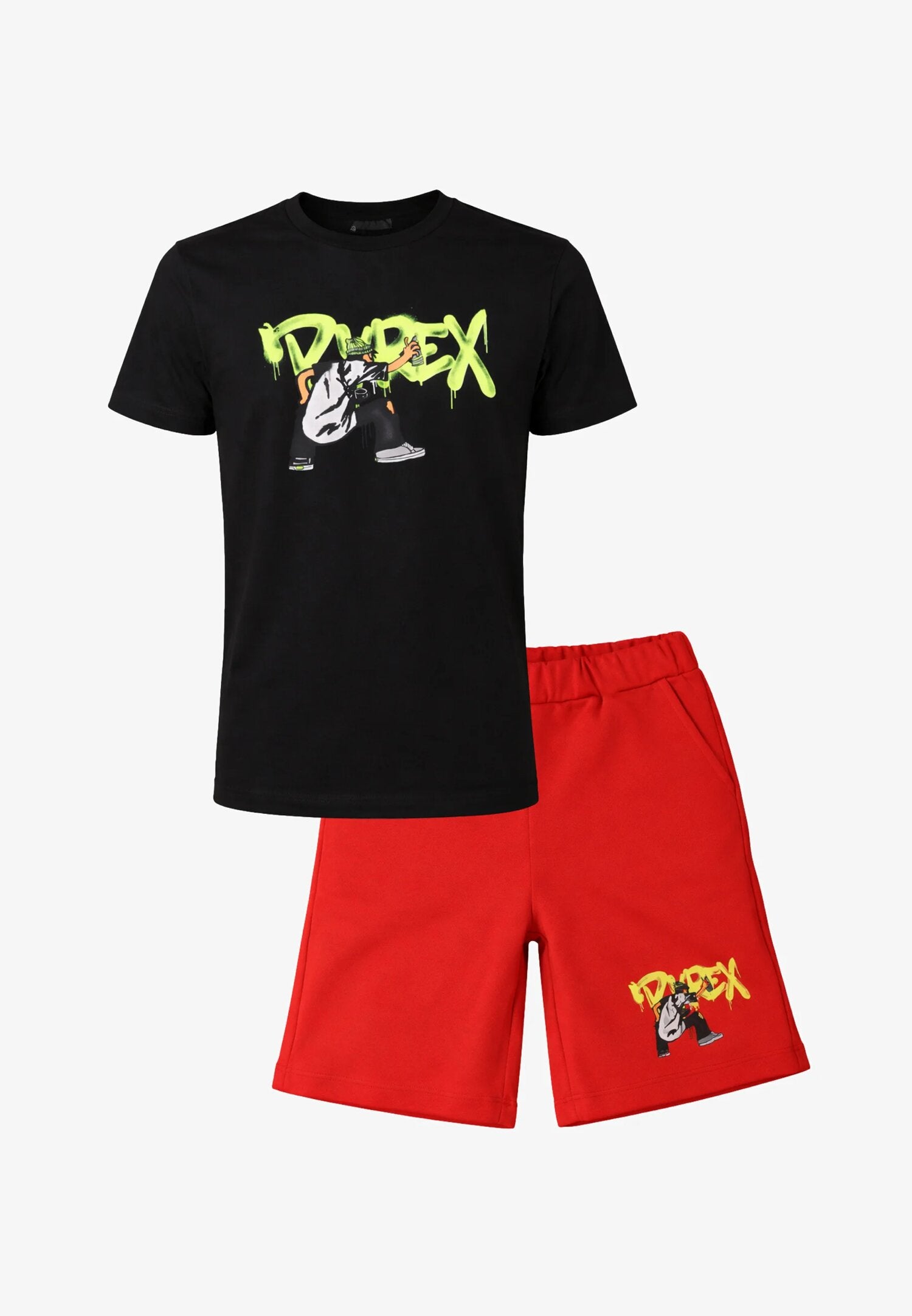 Pyrex Completo Nero Stampa Spry Bambino Girocollo 26EPK6049+6051_