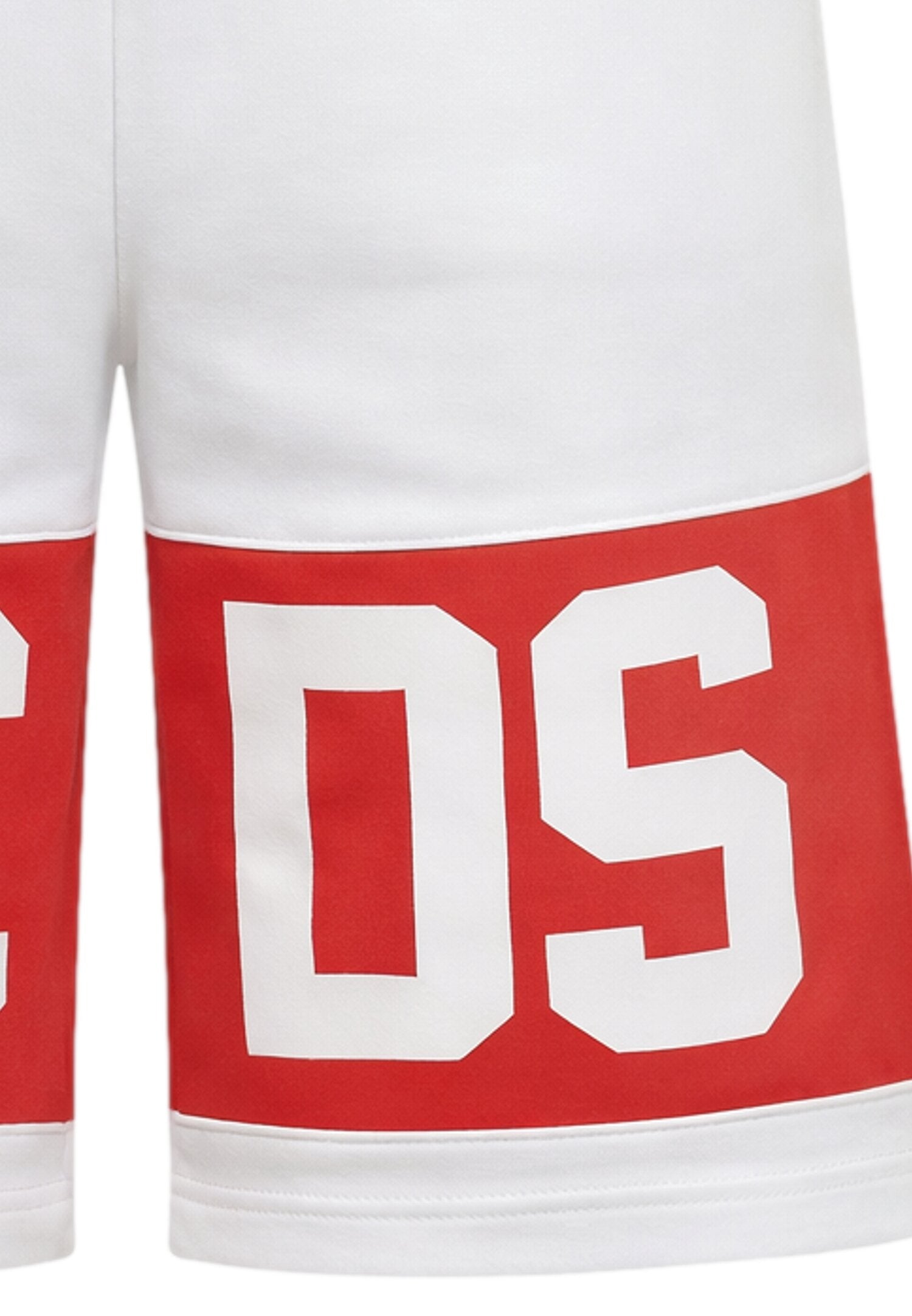 Gcds Bermuda Bianco Bambino - Ragazzo Vita Regolabile Sportivo In Cotone 7460