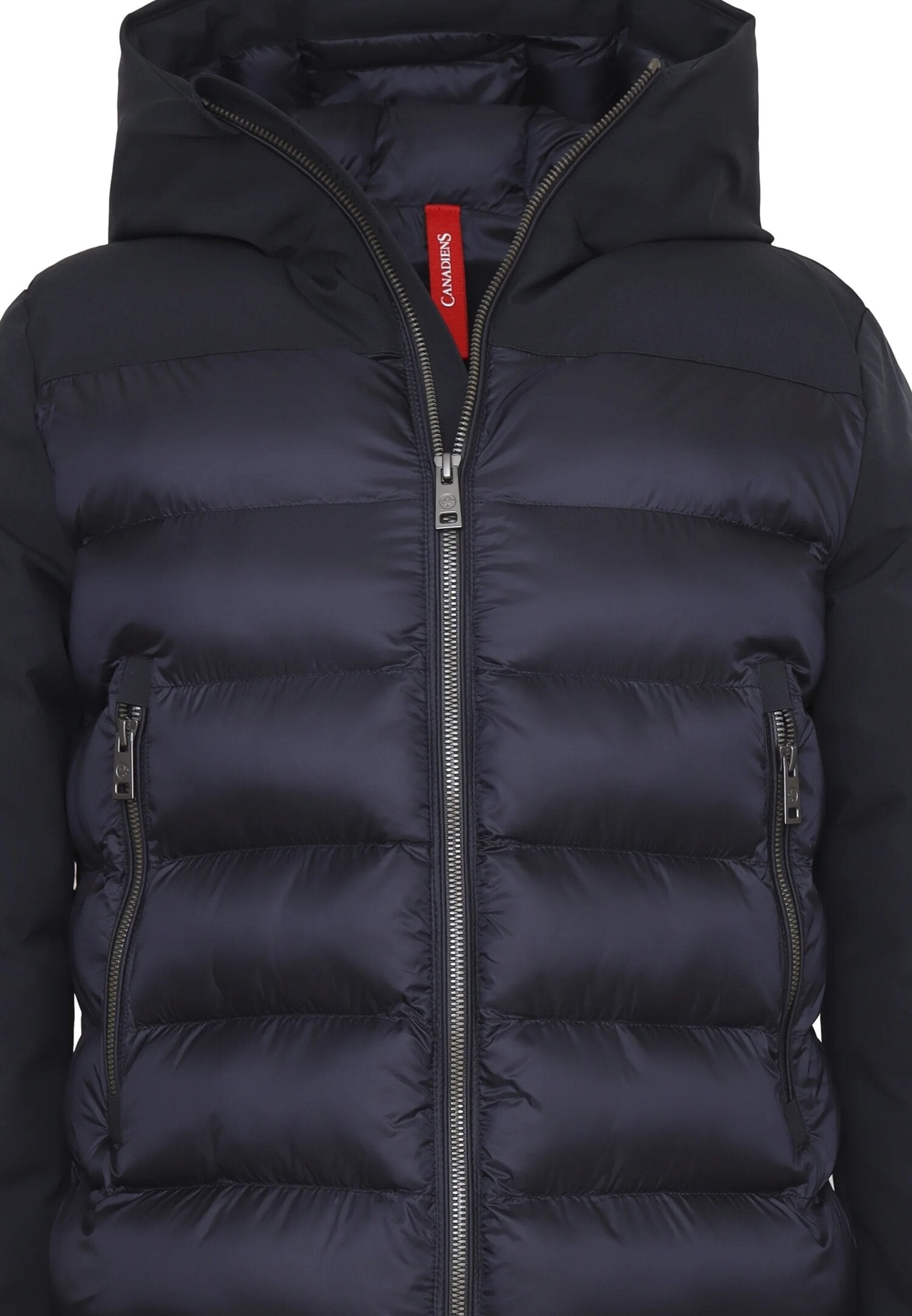 Canadiens Giubbotto Nero Bambino In Tessuto Con Cappuccio Invernale AI25