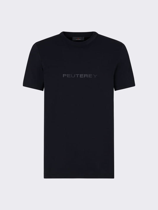 Peuterey tshirt nera uomo maxi logo
