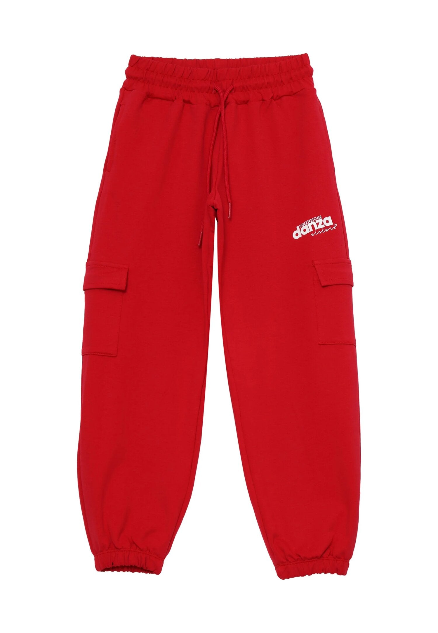 Dimensione Danza Tuta Fuchsia Bambina Cargo In Cotone Con Cappuccio Passeggio