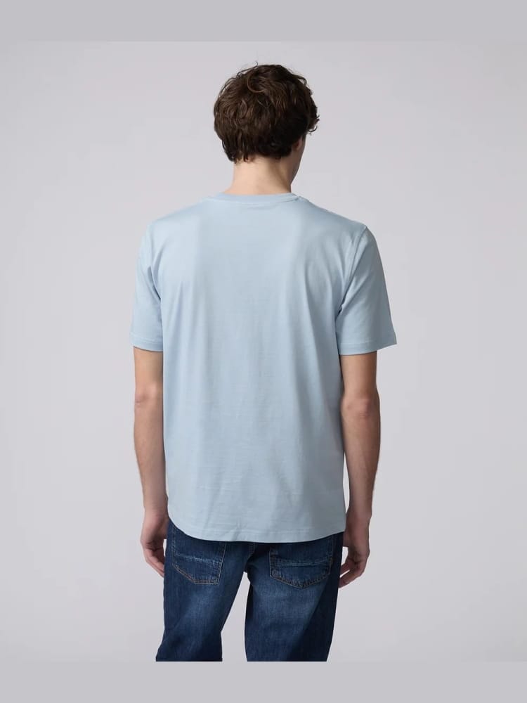 Refrigiwear tshirt celeste uomo mini logo