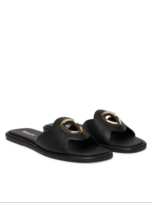 Blauer scarpe nere donna logo sul davanti