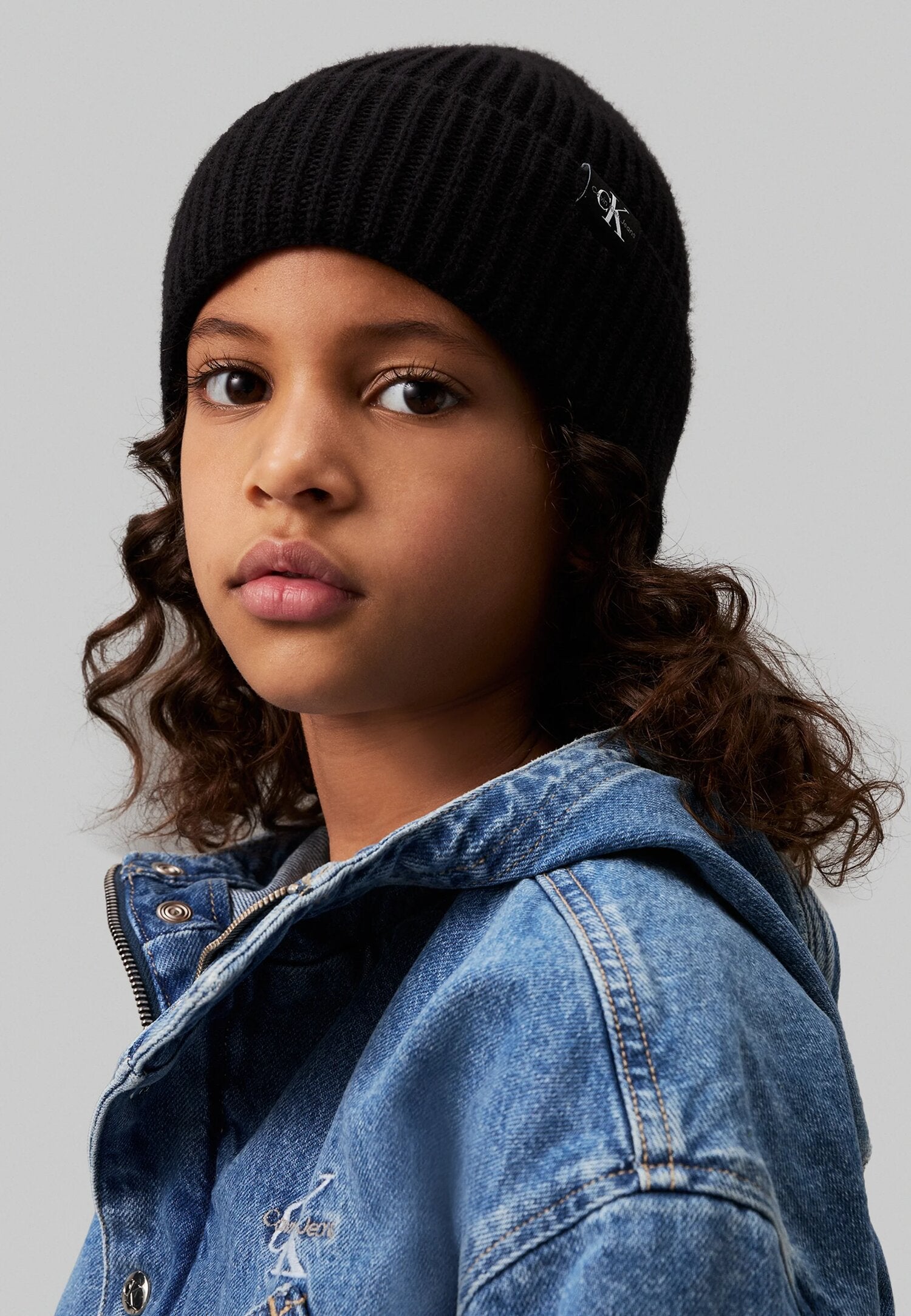 Calvin Klein Cappello Nero In Maglia Bambino IU0IU0044BEH_
