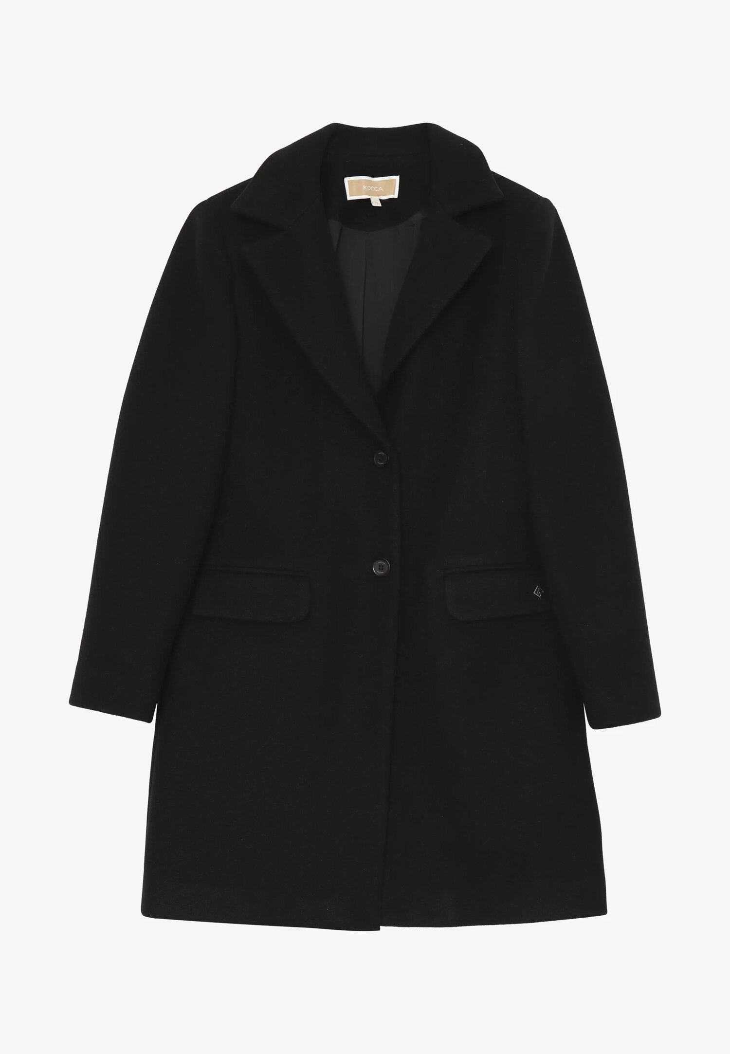 Kocca cappotto corto nero bambina e ragazza elegante invernale