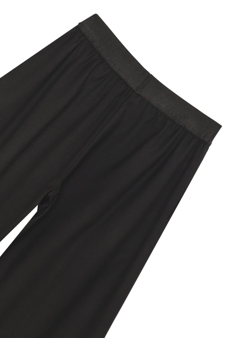 John Richmond pantaloni bambina neri 2-16 anni ampi logo elastico - NERO | CammarataMode