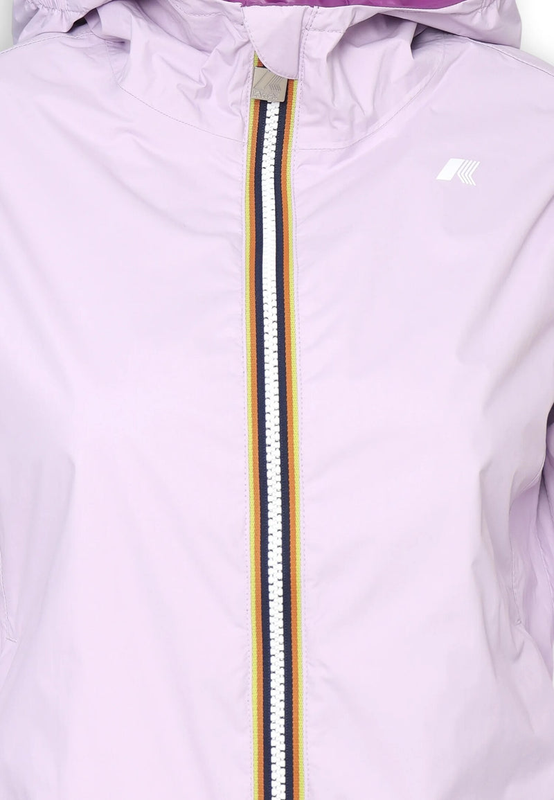 K-Way girls' lilac and purple waterproof double-face jacket - LILAC | CammarataMode