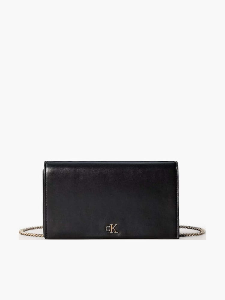 Calvin Klein borsa portafoglio nero donna con logo | Misure: 4 x 22 x 14 cm