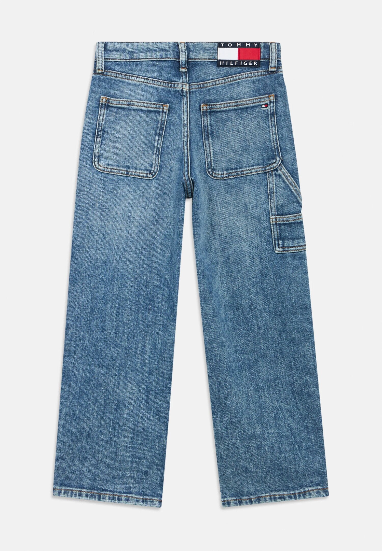 Tommy Hilfiger Jeans Blu Denim Ragazzo Vita Regolabile Sportivo In Denim KB0K