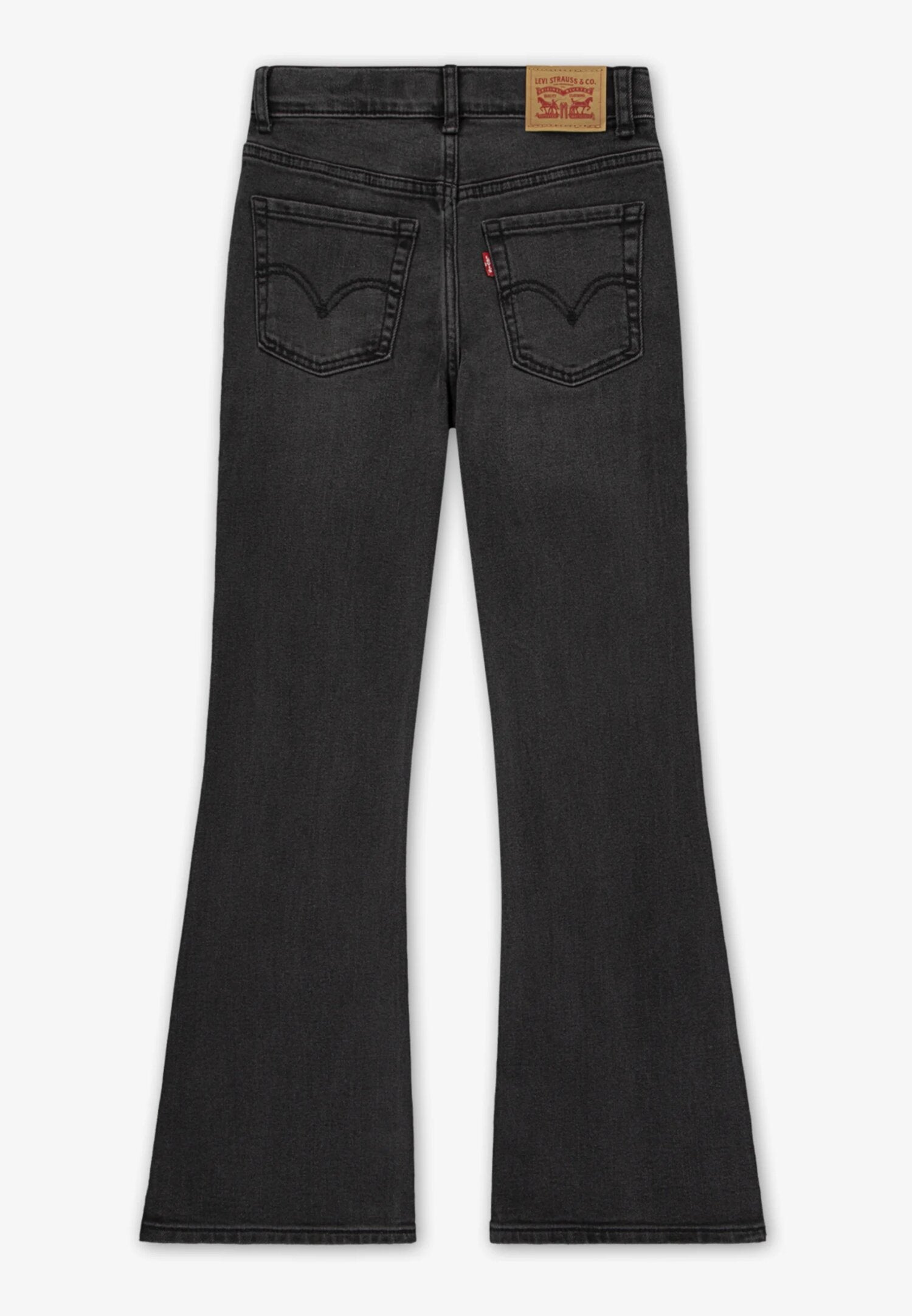 Levi's Jeans Nero Bambina Zampa In Denim Vita Regolabile Quotidiano AI25