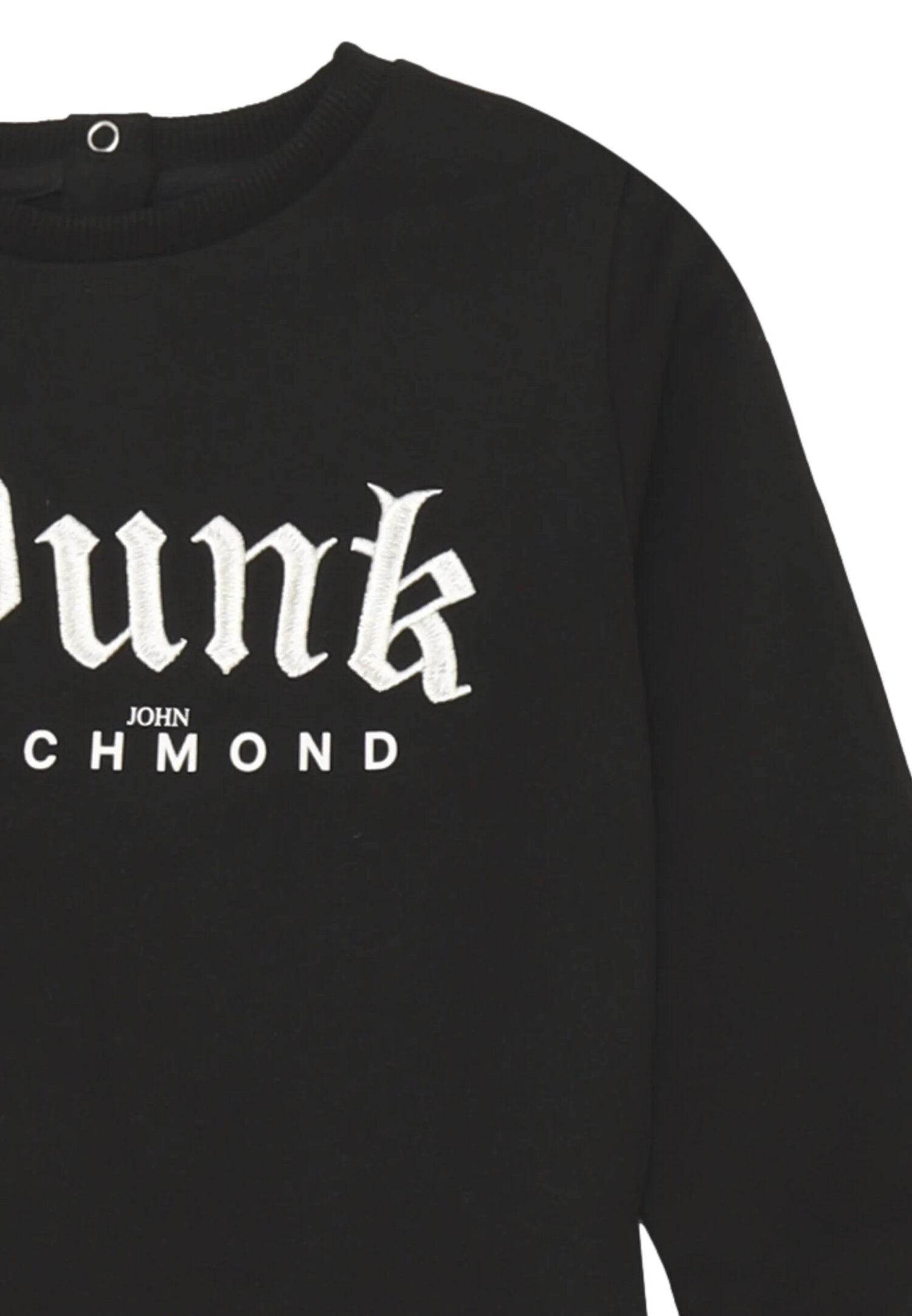 John Richmond Felpa Nero Neonato In felpa garzato Girocollo Sportivo AI25