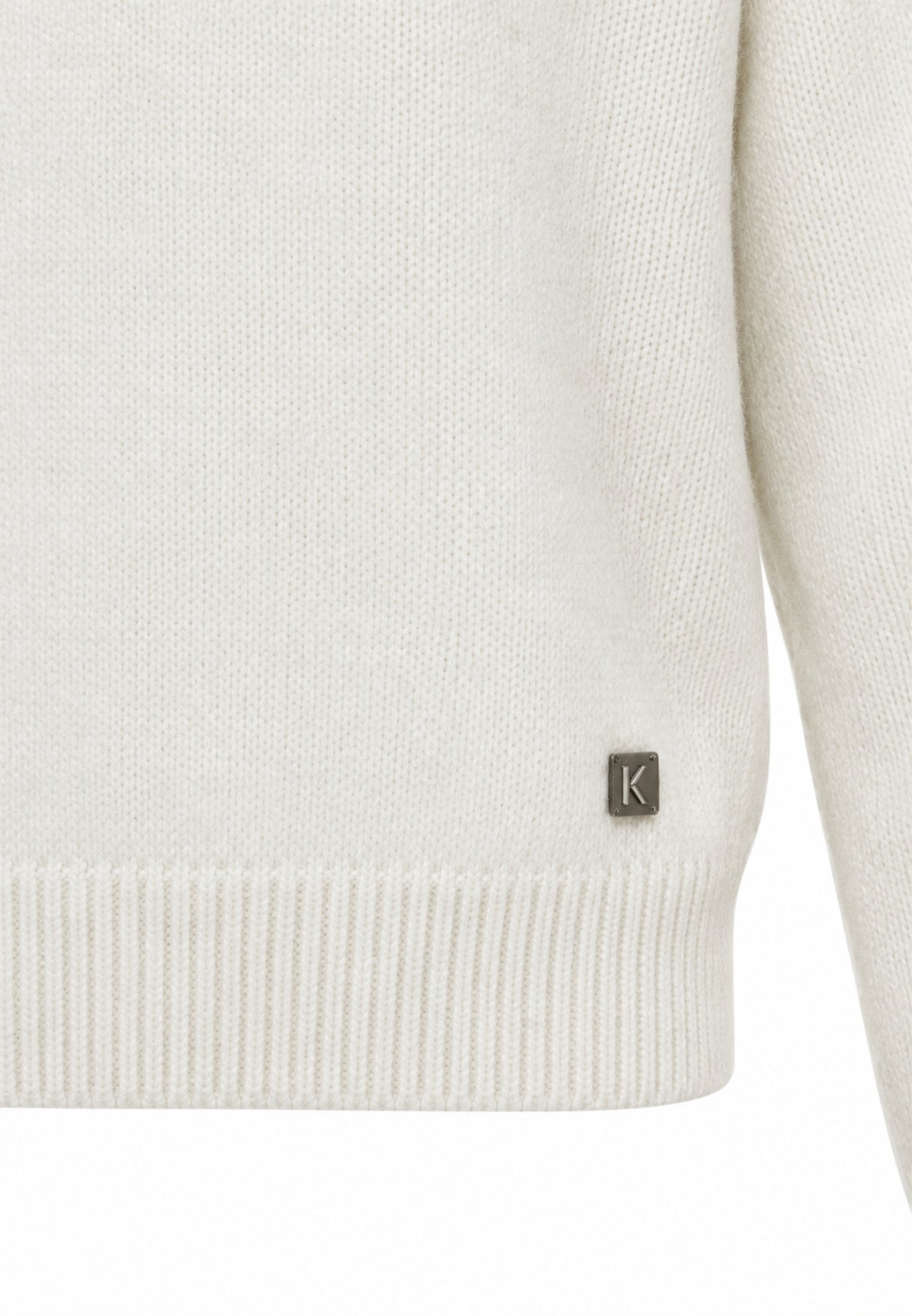 Kocca magliONE PANNA SLIM FIT CON INSERTO A COSTINE Bambine e ragazze zuan.panna_