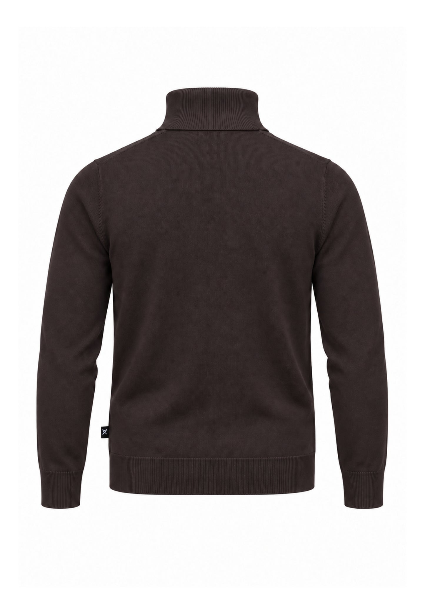 John Richmond LUPETTO MARRONE SAGOMATO CON LOGO RICAMATO Uomo UMA26168LU.MARRO_