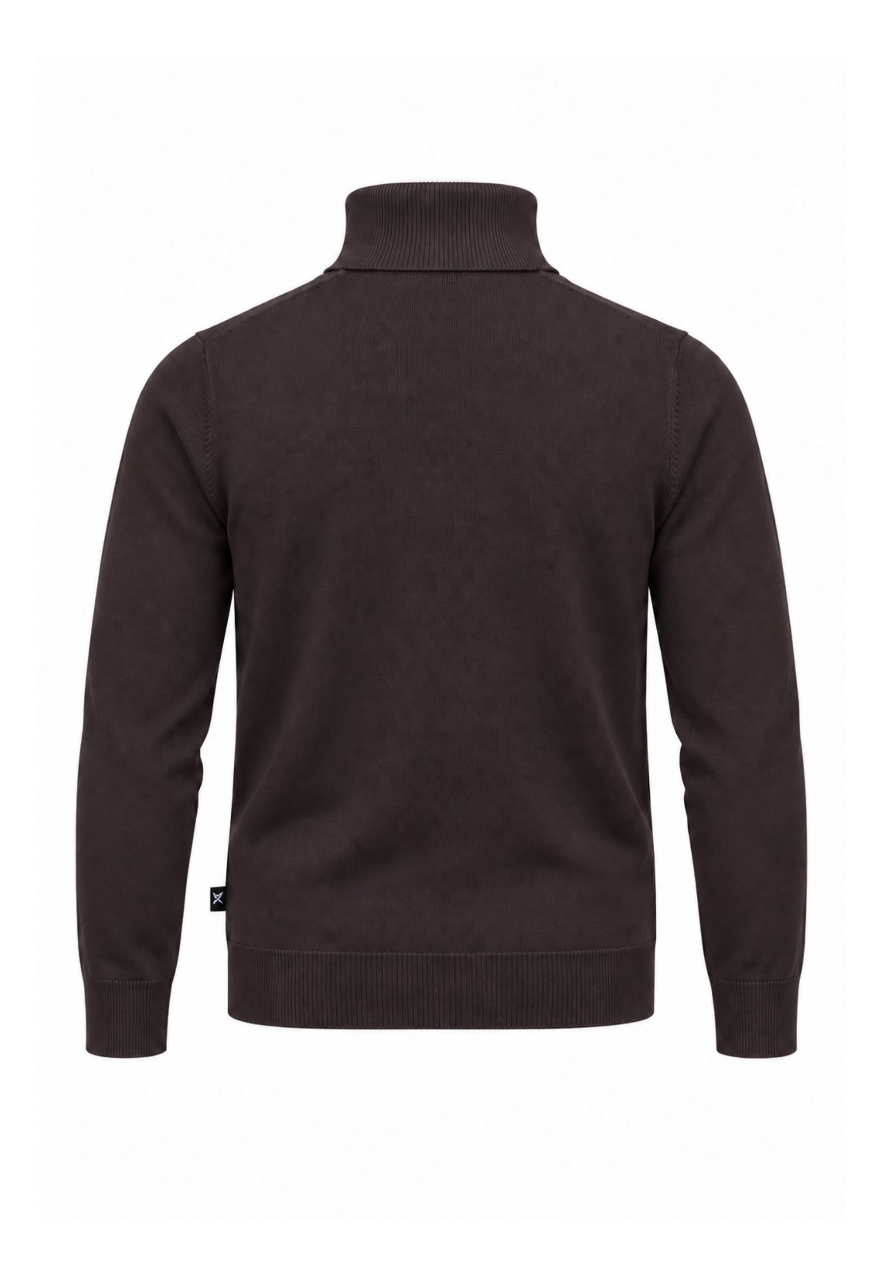 John Richmond LUPETTO MARRONE SAGOMATO CON LOGO RICAMATO Uomo UMA26168LU.MARRO_
