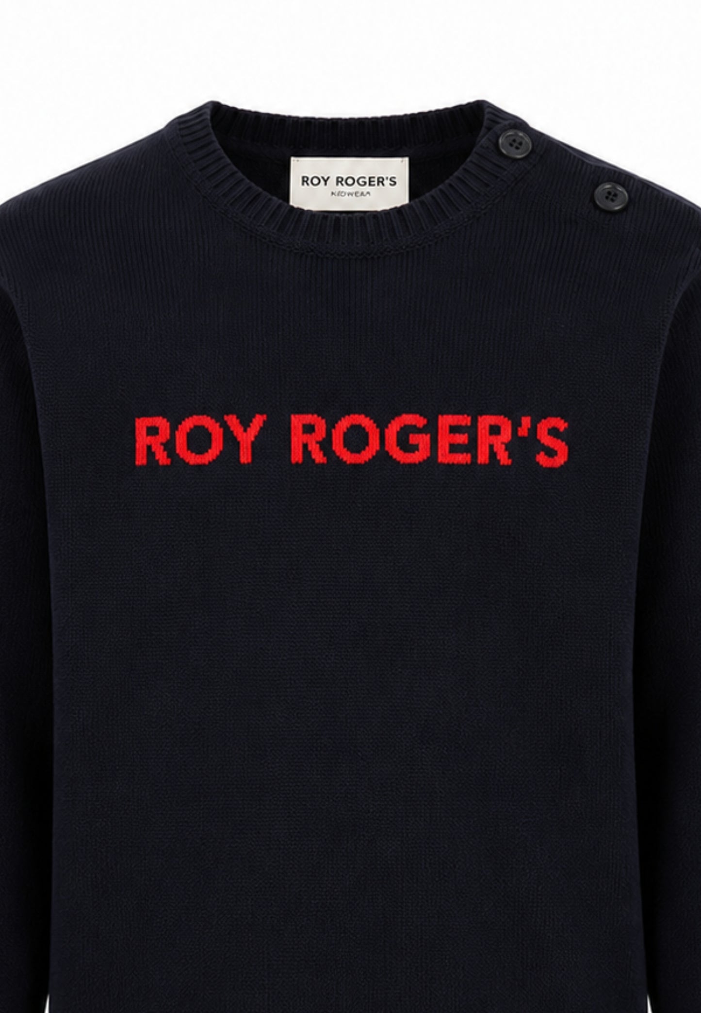 Roy Roger's maglia BLU CON LOGO CENTRALE RICAAMTO Bambini e ragazzi rh116/00.blu_