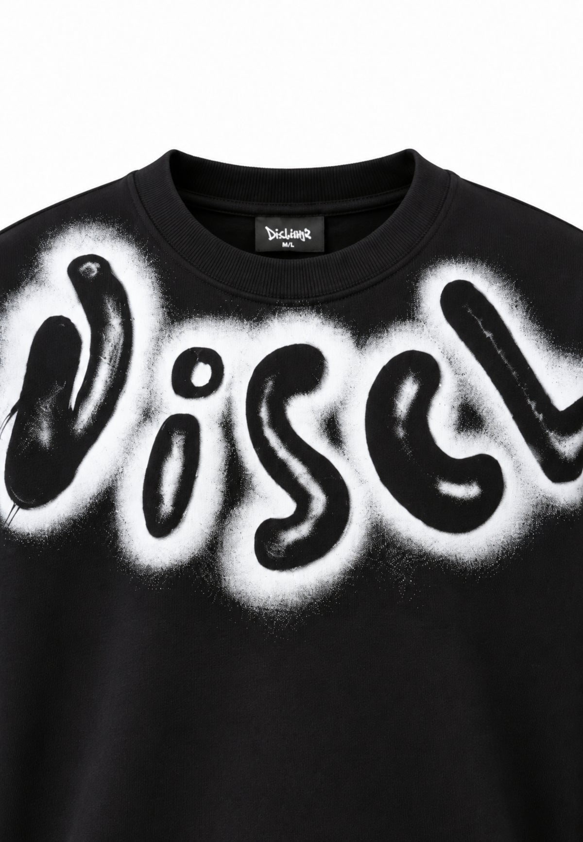 Disclaimer TUTA NERA CON LOGO GRAFFITI BIANCO Bambine e ragazze 26IDK59215.NERO_