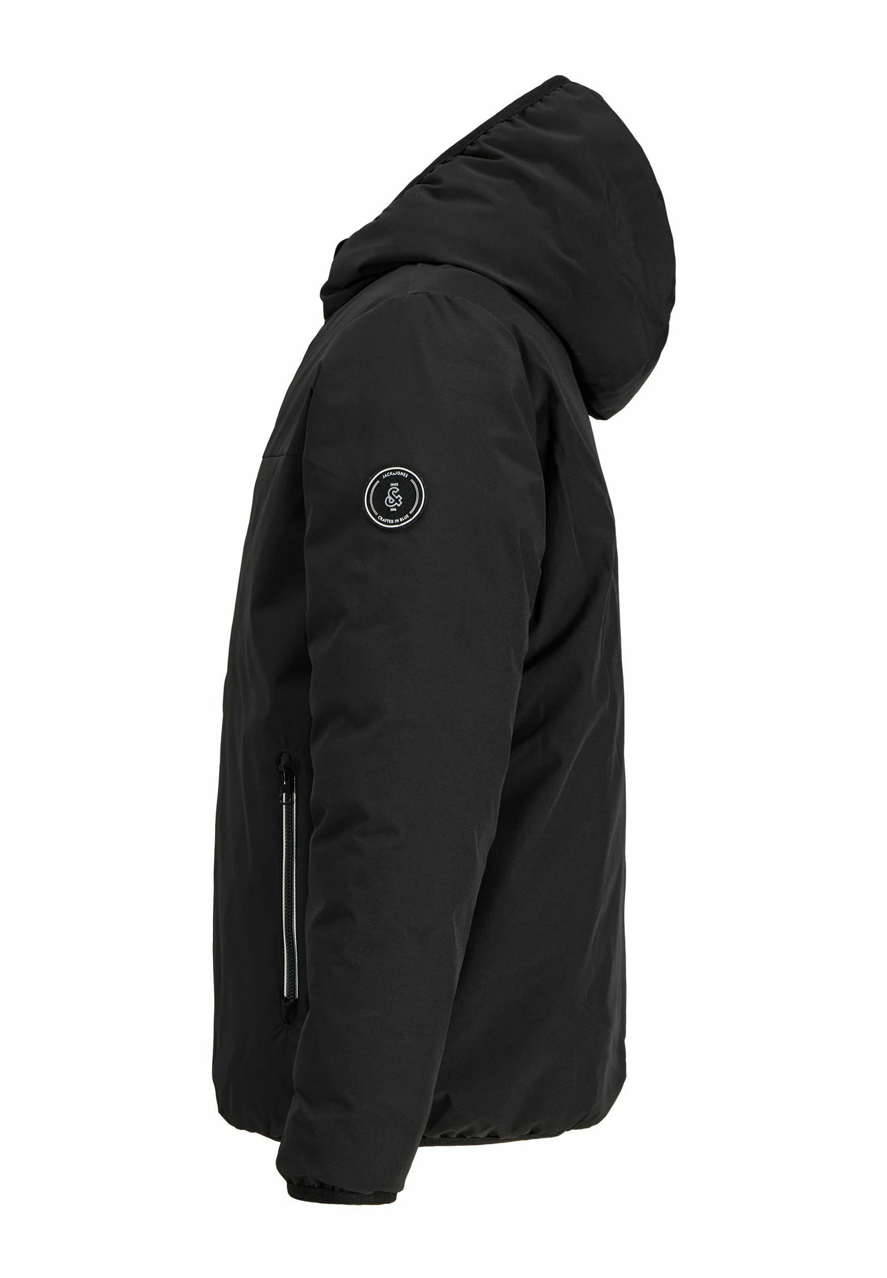 Jack & Jones GIUBBOTTO REVERSIBILE NERO INTERNO VERDE CON CAPPUCCIO Bambini e ragazzi 12299420.NE_