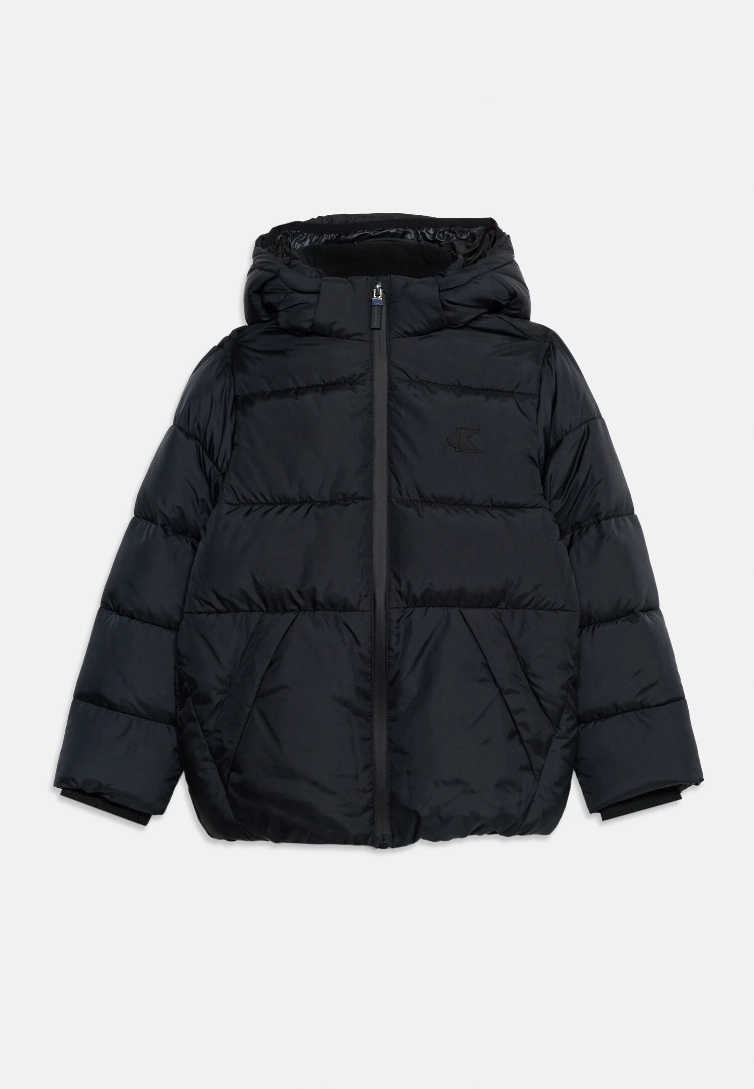 Calvin Klein Giubbotto Nero Con Logo Ck Nero Bambino LVCKTJM16BBEH_