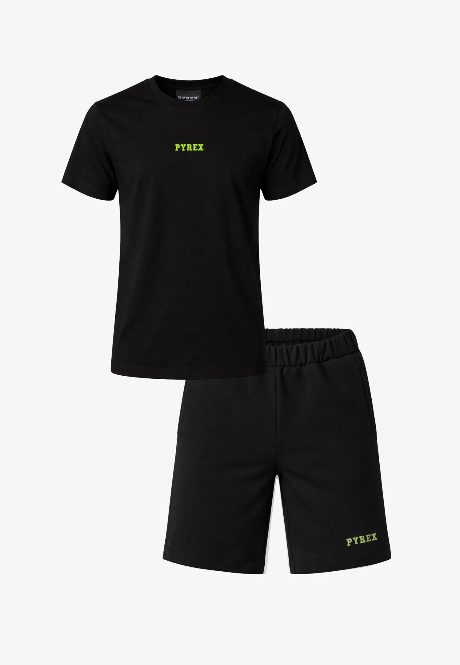 Pyrex Completo Nero/nero Logo Fluo Bambino Girocollo 26EPK46008+0009_