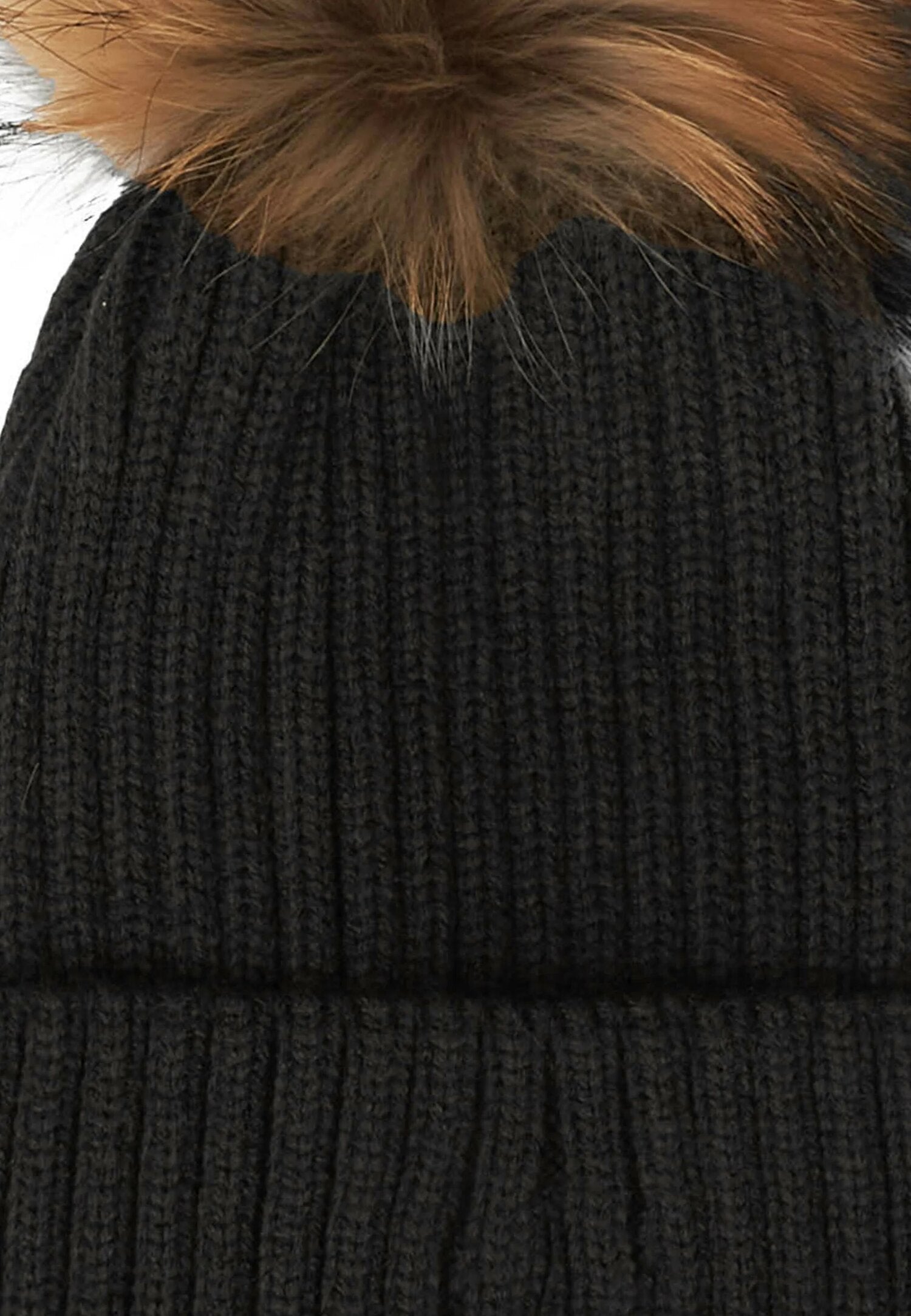 Refrigiwear Cappello Nero Donna Ponpon In Lana Cuffia Quotidiano AI25