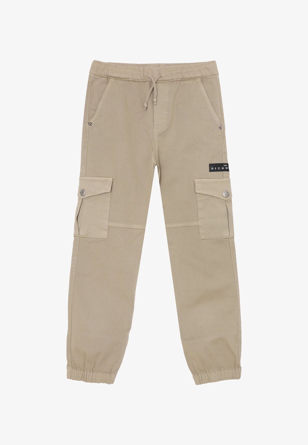John Richmond pantaloni cargo bambina beige 2-16 anni cotone