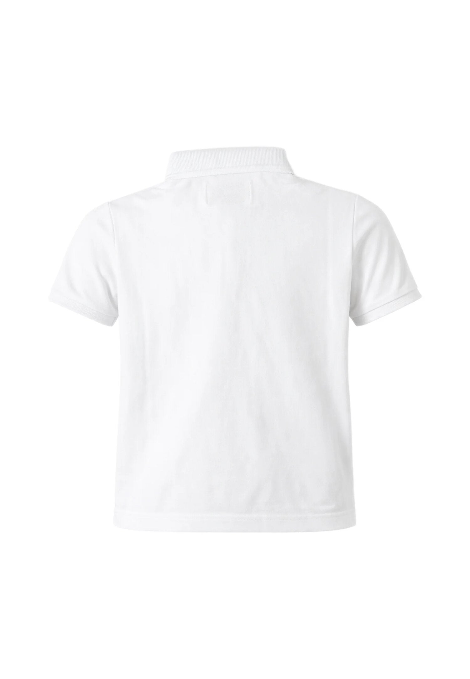 Roy Roger's Polo Bianca Logo Sul Davanti Roy Neonato RG121_
