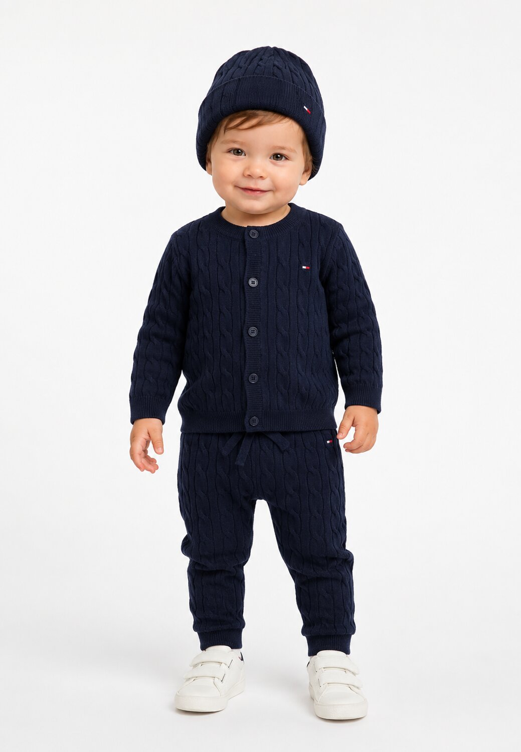 Tommy Hilfiger Completo Blu Per Neonatyo 3 Pezzi Neonato KN0KN02160C1G_