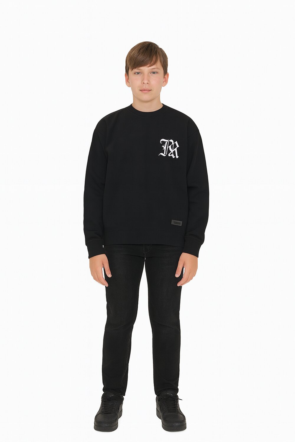 John Richmond maglione ragazzo nero 2-16 anni logo JR | CammarataMode