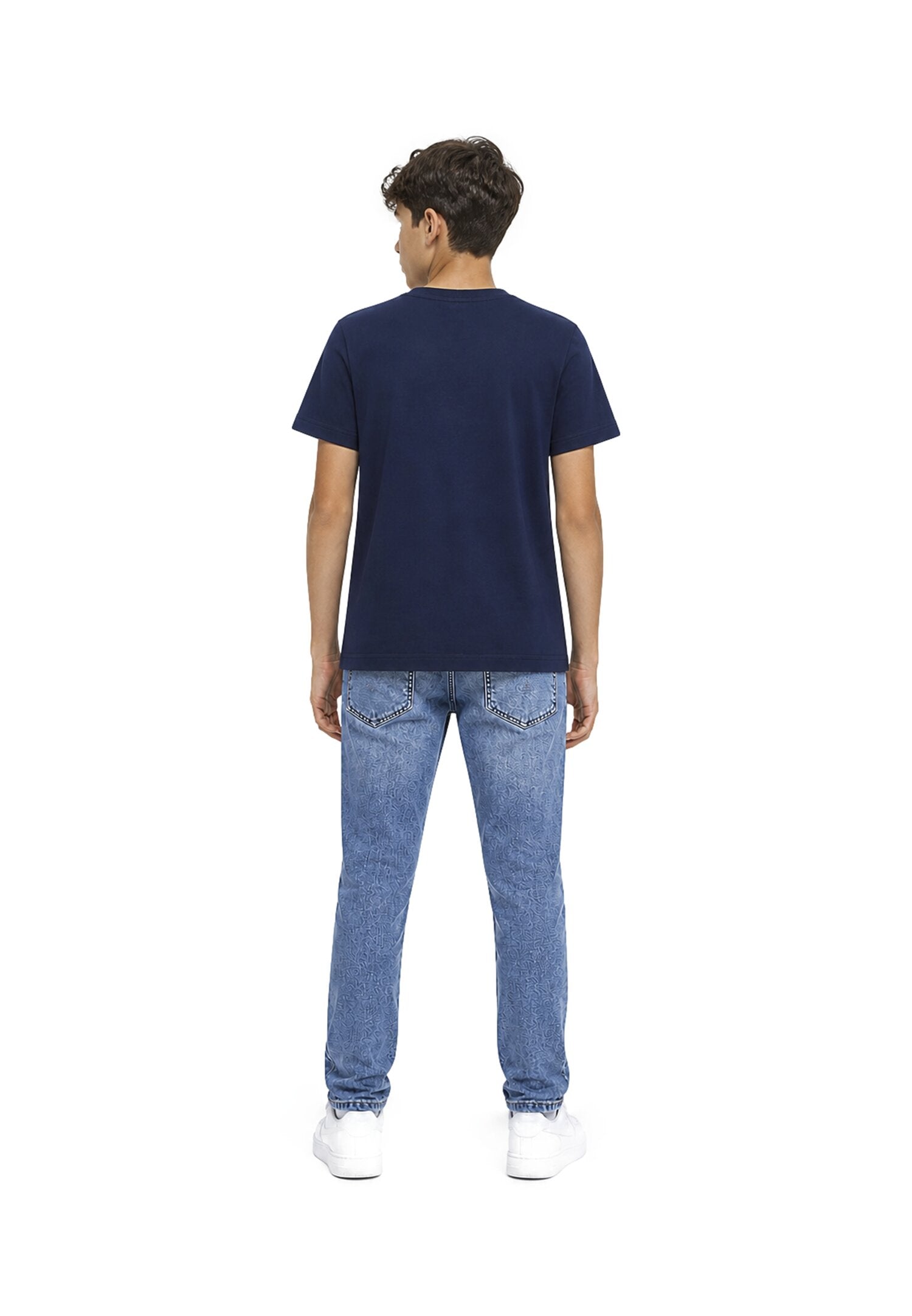 Diesel Tshirt Blu a Mezze Maniche Bambino TADJUSTK_