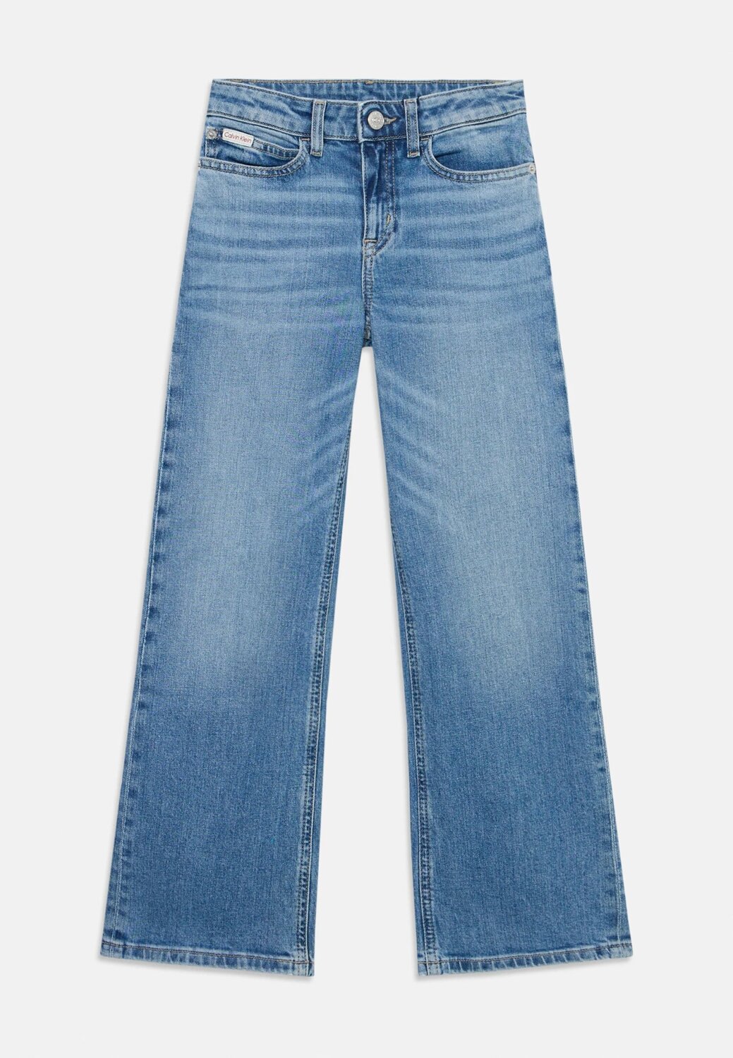 Calvin Klein Jeans bambina jeans wide leg baggy denim | CammarataMode