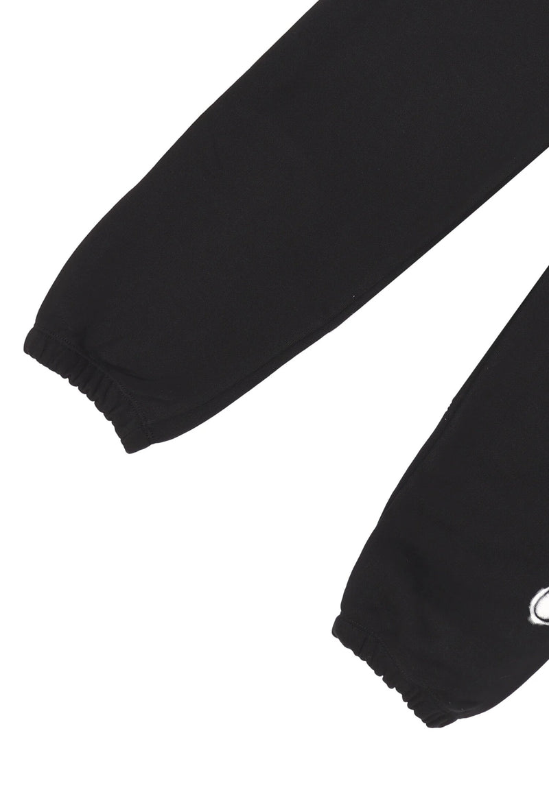 Disclaimer pantaloni sportivi bambino neri cotone inverno stampa laterale - NERO | CammarataMode