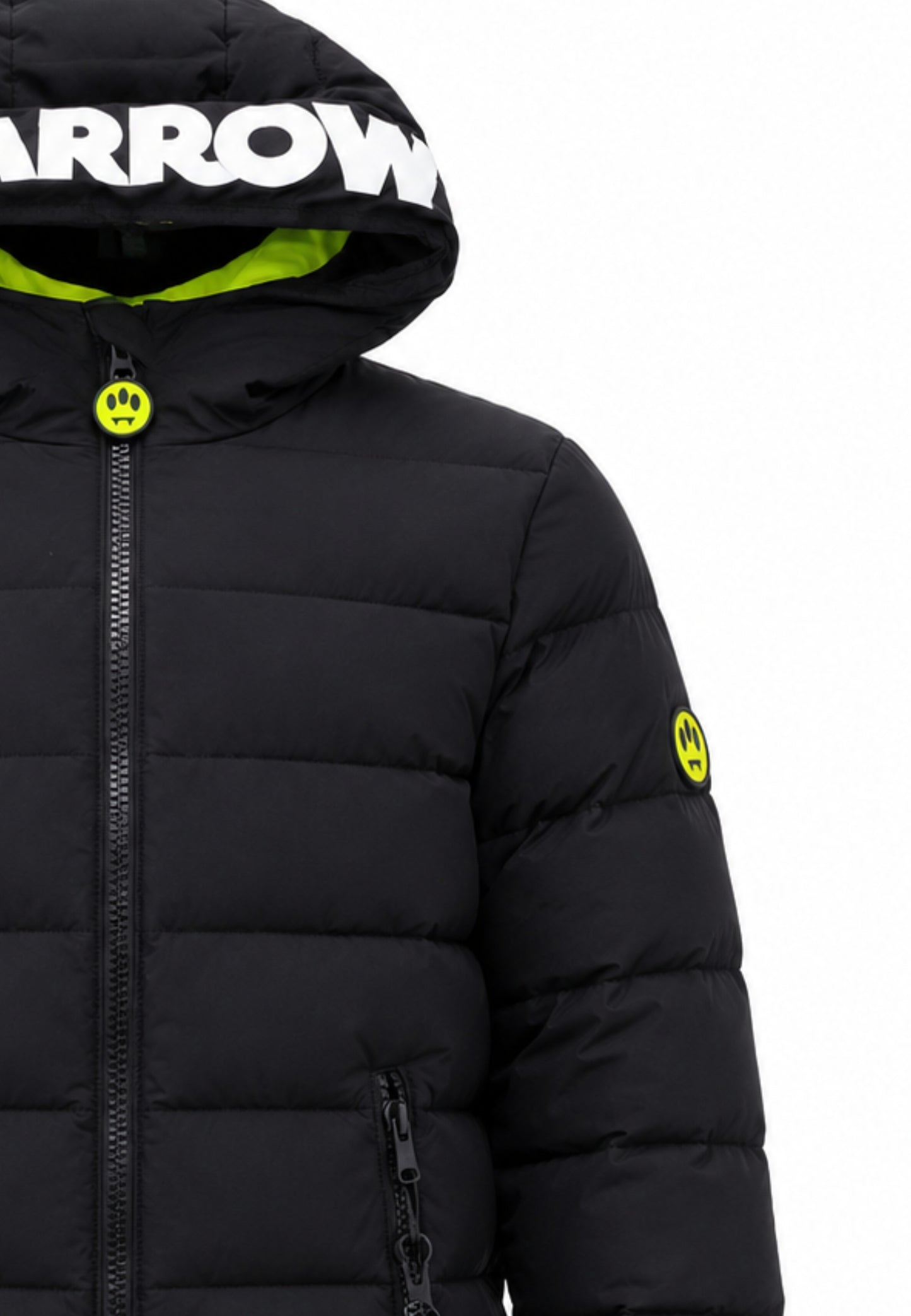 BARROW GIUBBOTTO NERO con logo nel cappuccio e portachiavi orsetto Bambini e ragazzi F6BKJUPF004.NE_