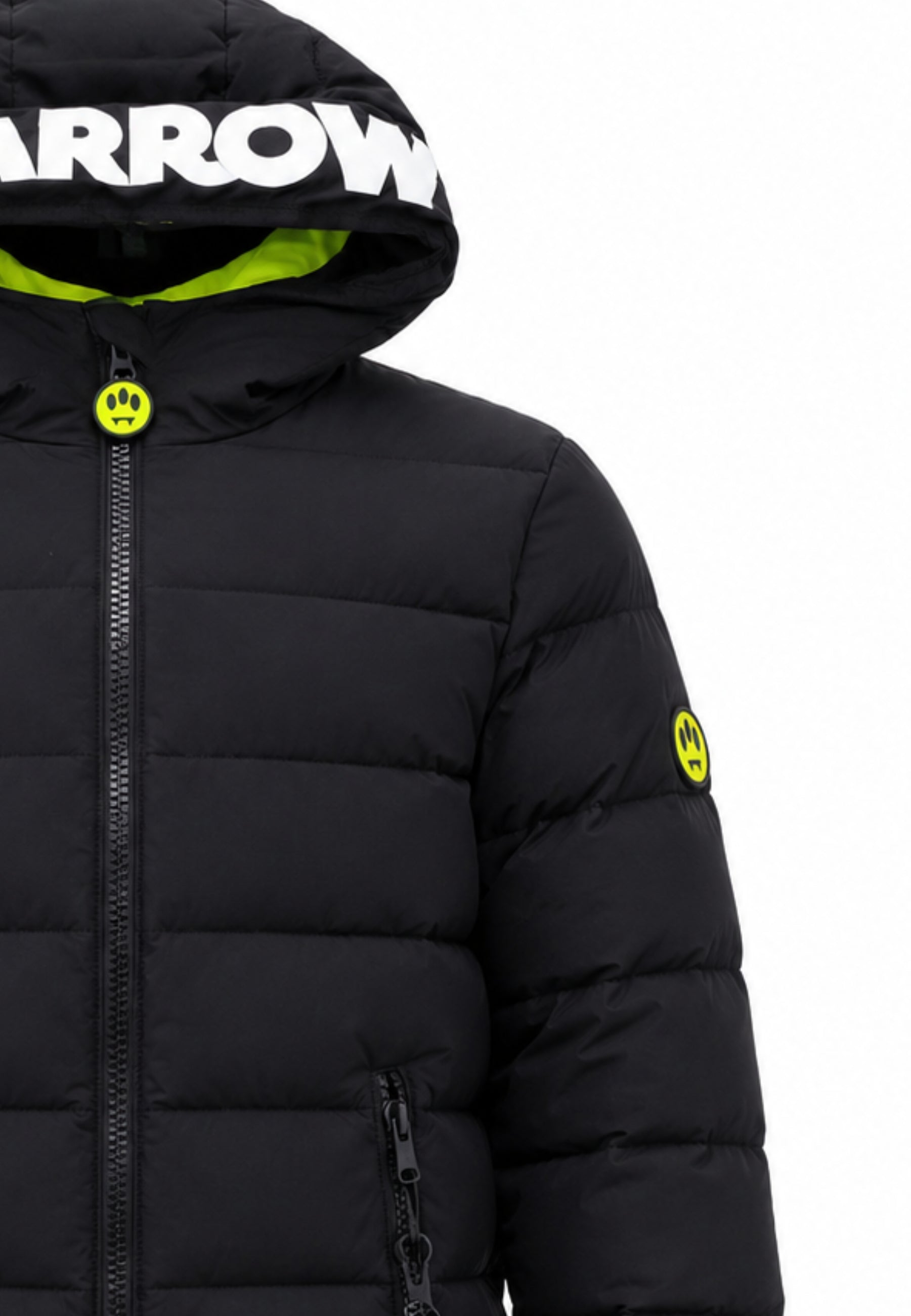 BARROW GIUBBOTTO NERO con logo nel cappuccio e portachiavi orsetto Bambini e ragazzi F6BKJUPF004.NE_