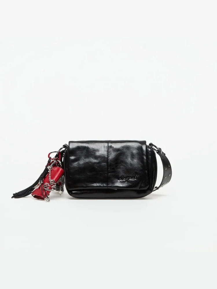 Desigual borsa a tracolla in ecopelle nera